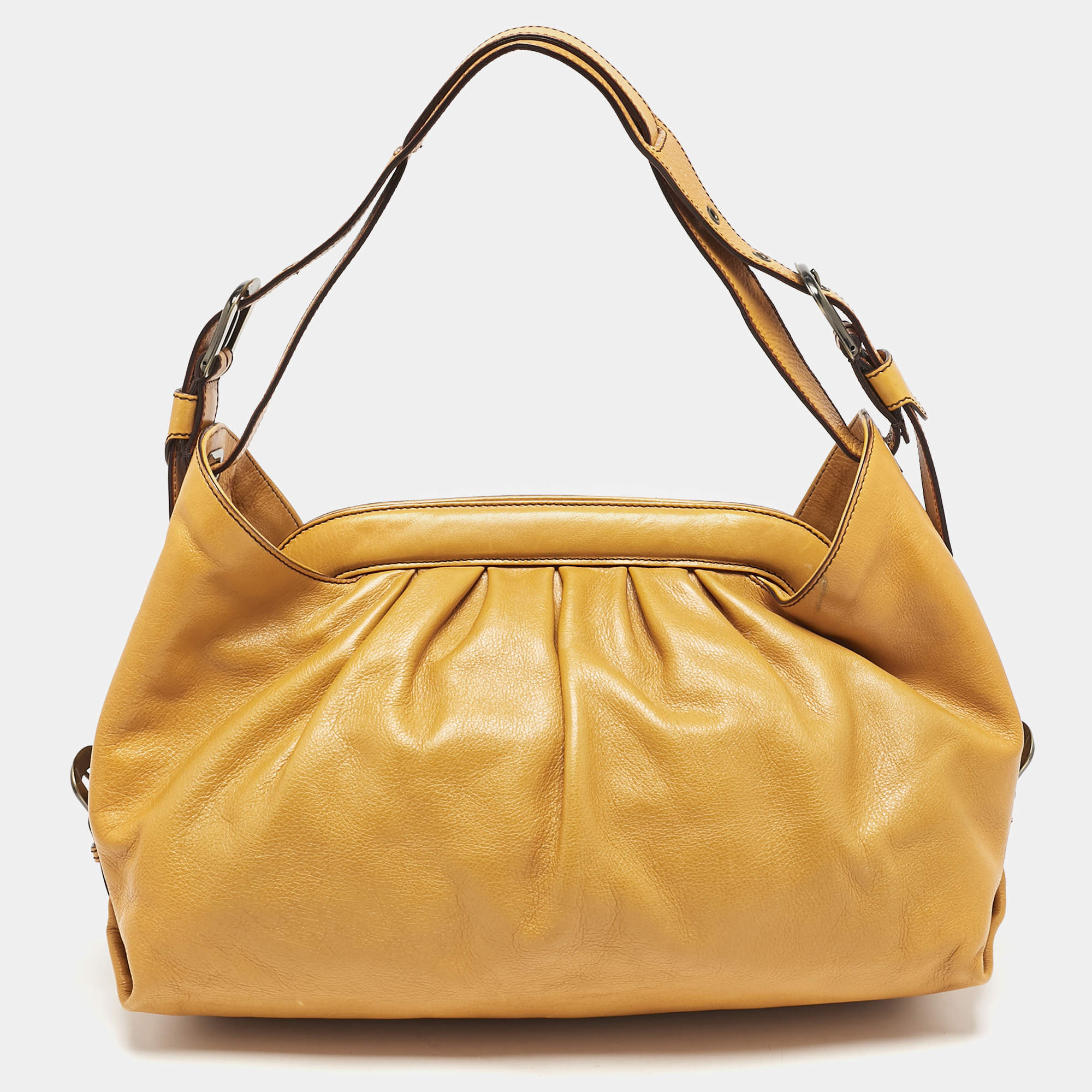 Fendi Tan Leather Doctor B Hobo