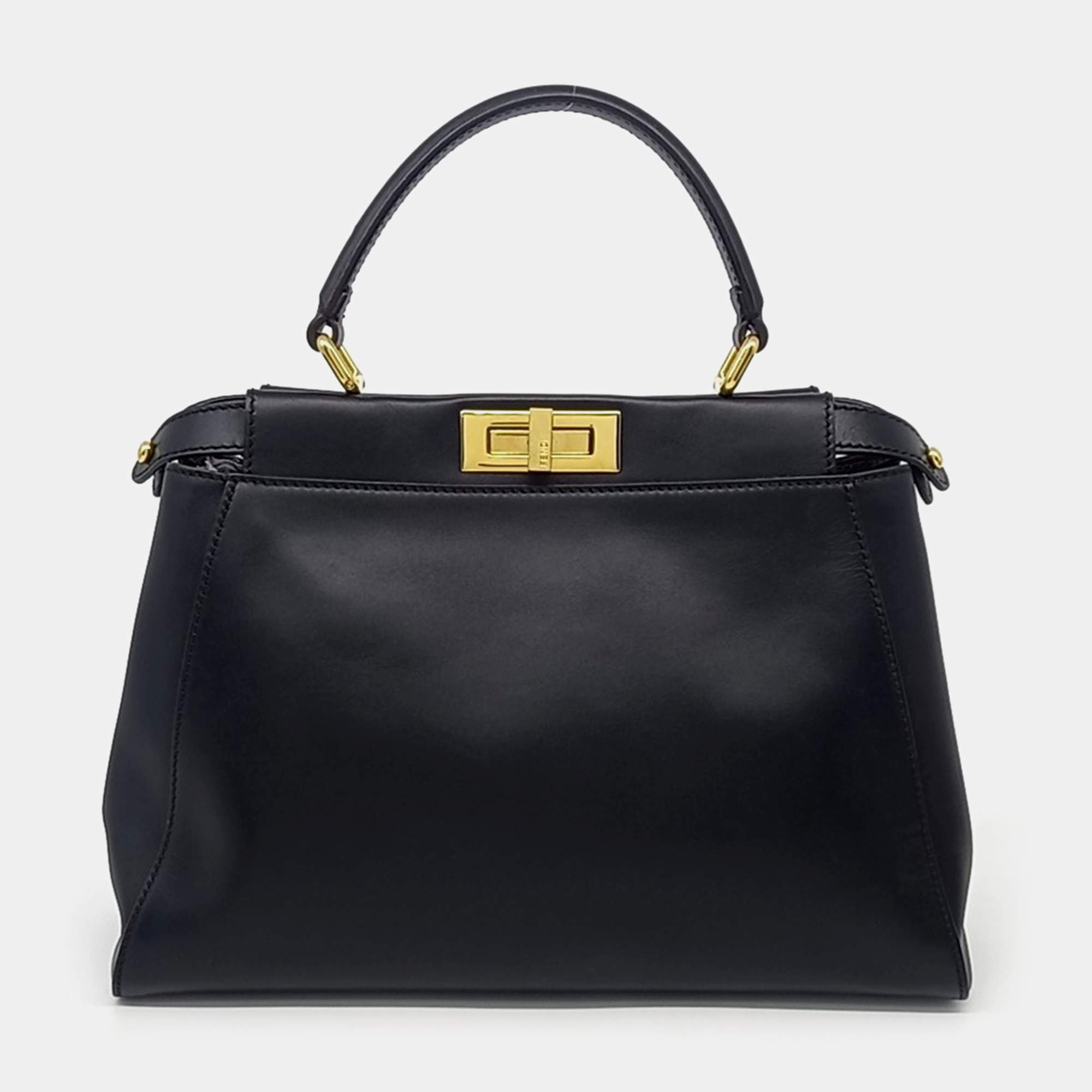 Fendi Black Leather Peekaboo Medium bag