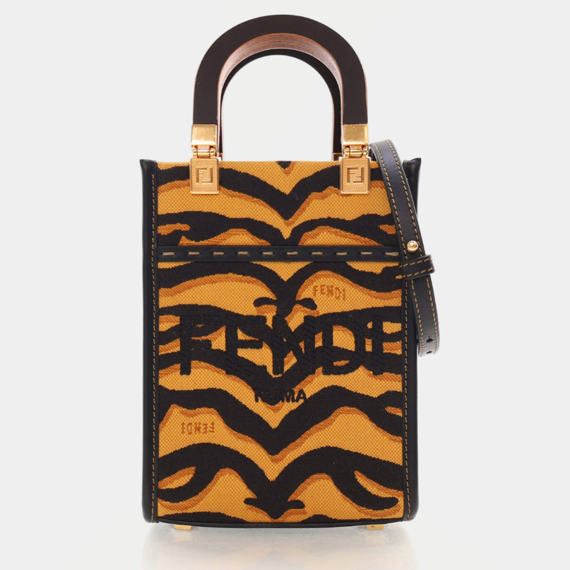 Fendi Mini Canvas Sunshine Shopper