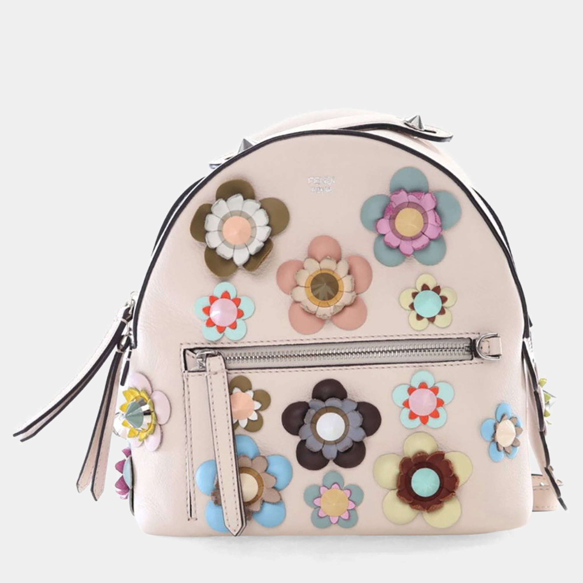 مملوكة مسبقًا Fendi Leather Flowerland Backpack