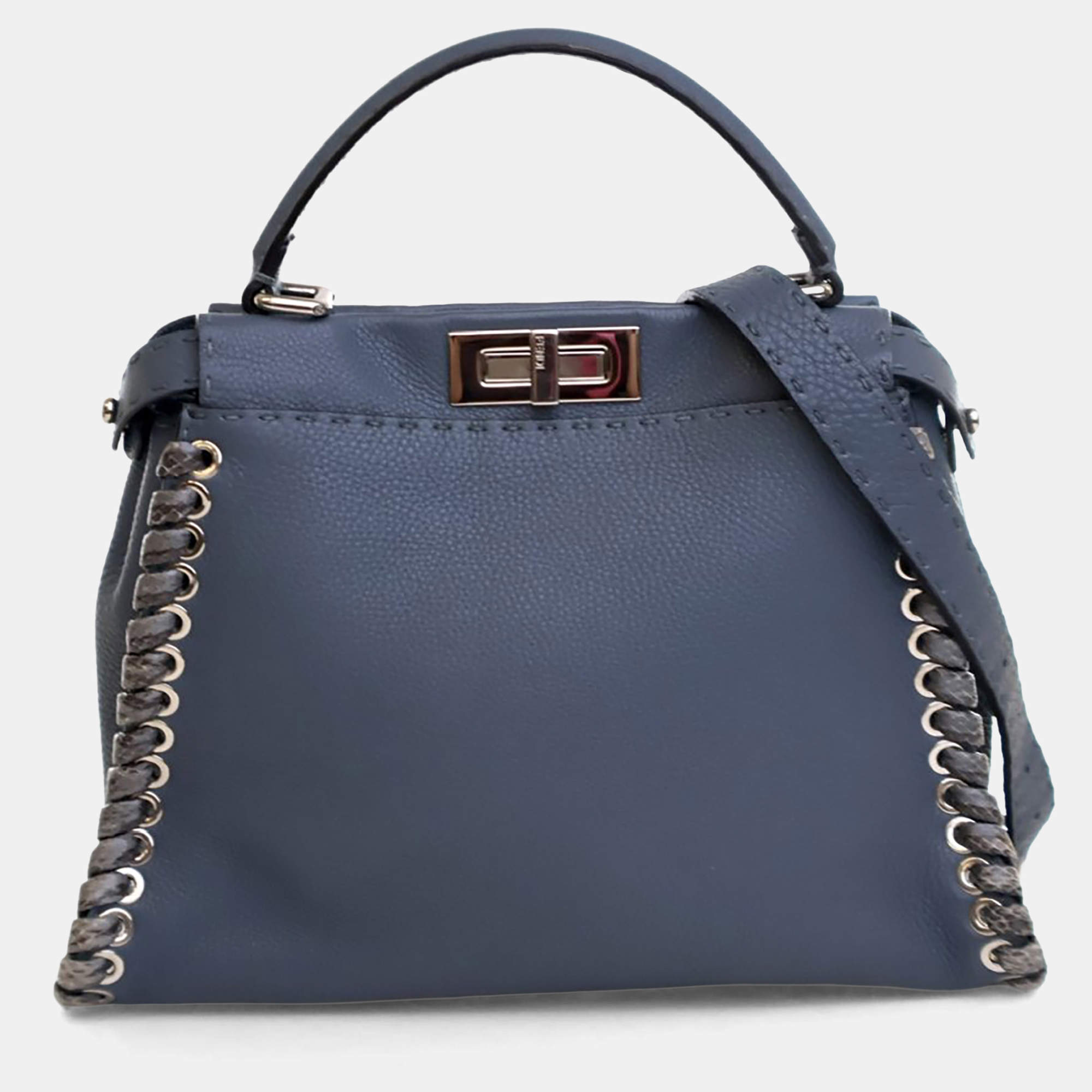 مملوكة مسبقًا Fendi Medium Calfskin Lace Up Peekaboo ISeeYou