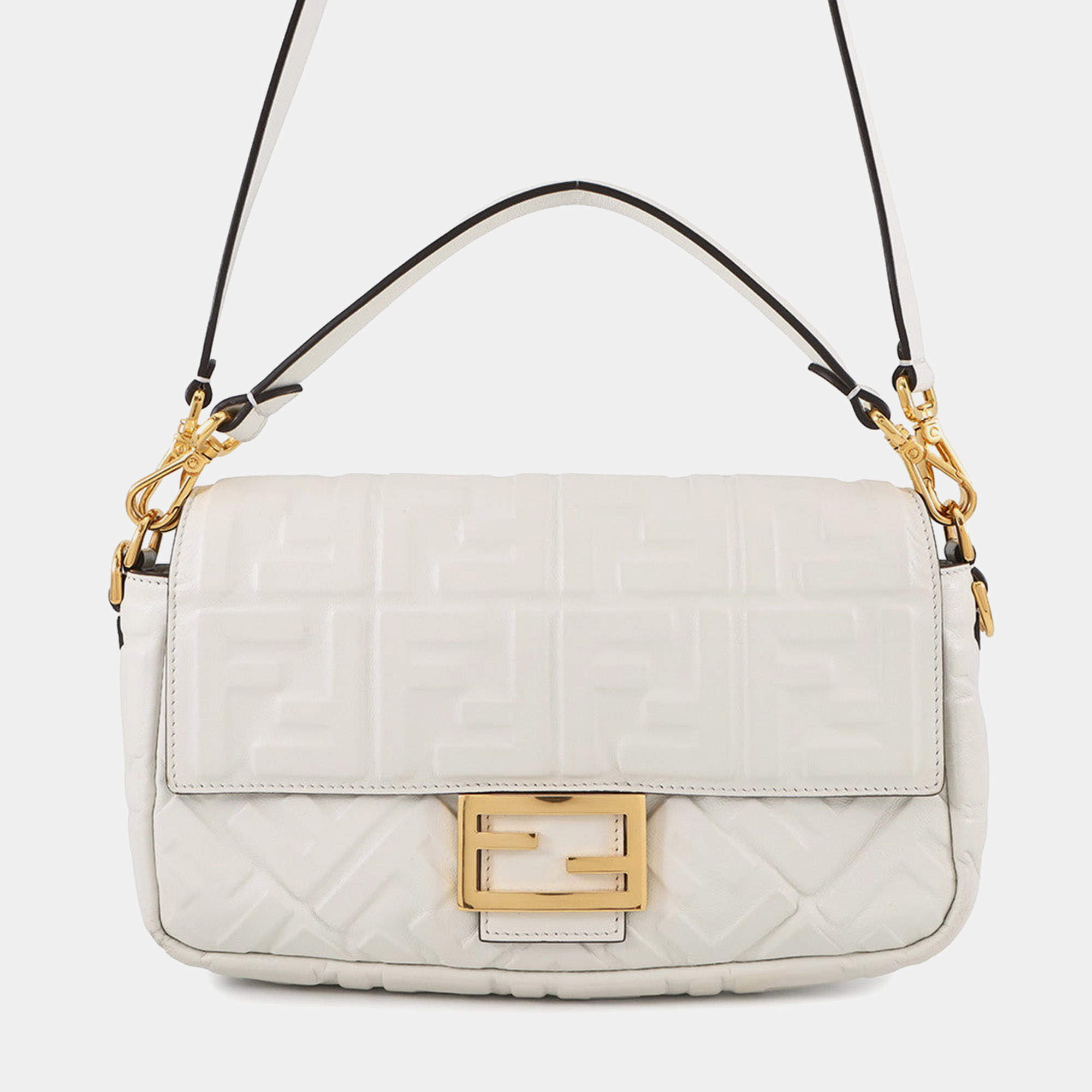 مملوكة مسبقًا Fendi Baguette White Leather