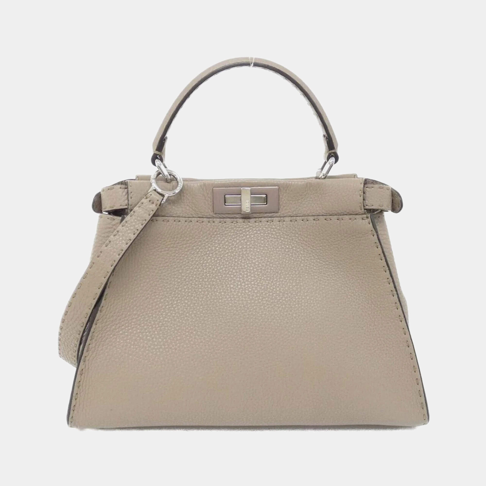 Pre Owned Fendi Selleria Peekaboo Handbag