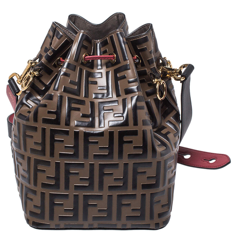 Fendi Tricolor Zucca Mon Tresor Grande Bucket Bag Fendi