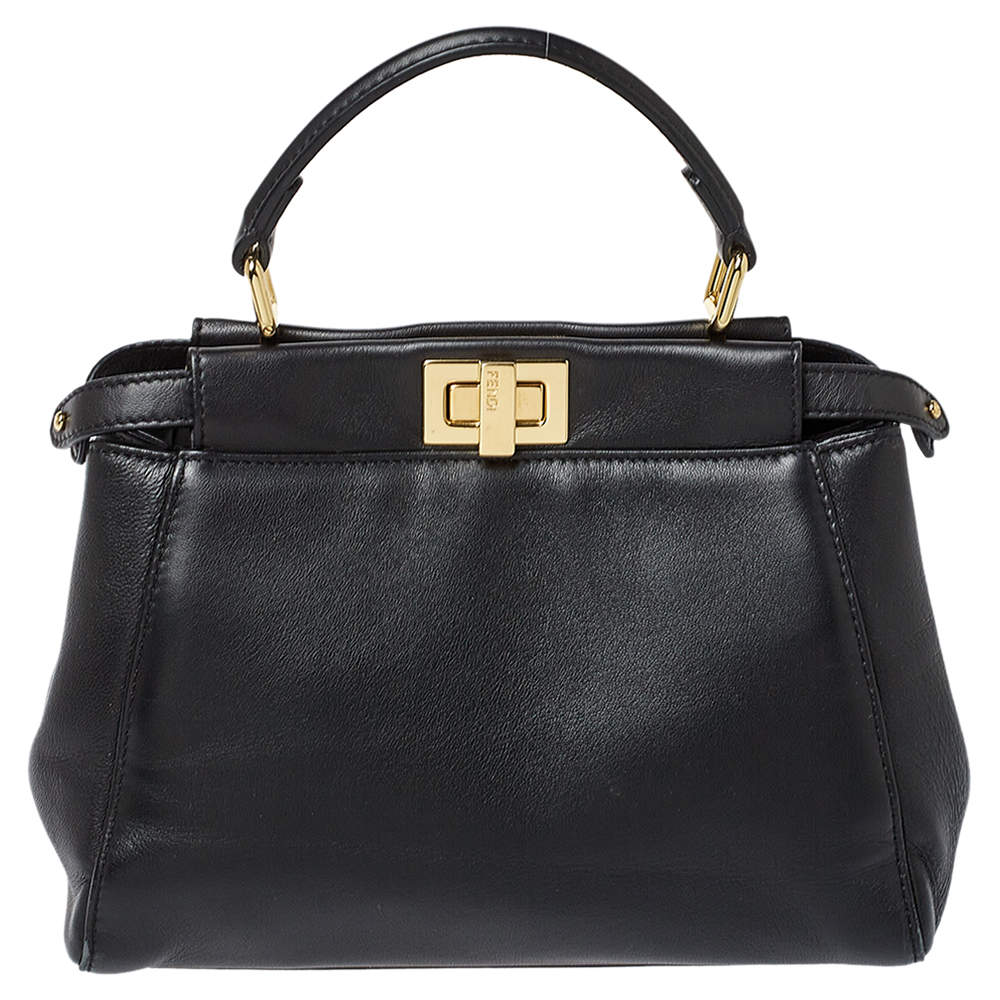 Pre Owned حقيبة فندي "بيكابو" بيد علوية ميني جلد أزرق