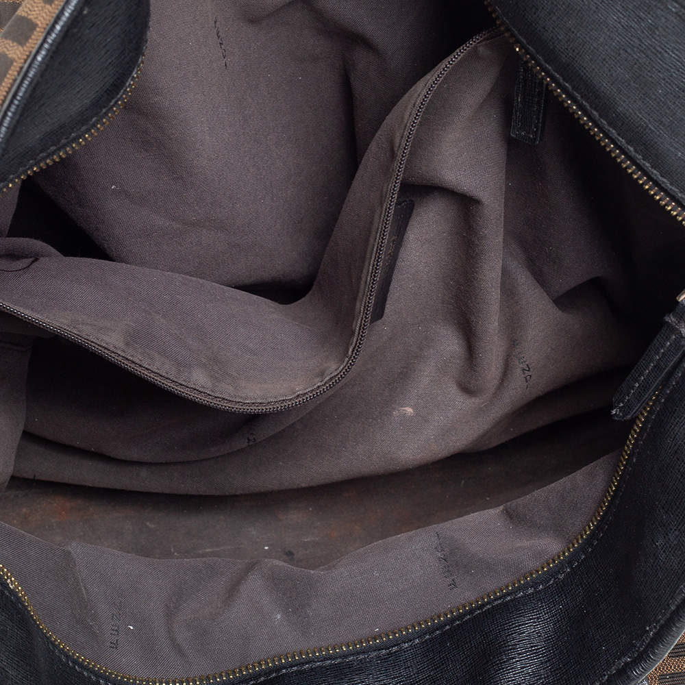 Roll bag cloth handbag Fendi Brown in Cloth - 34389106