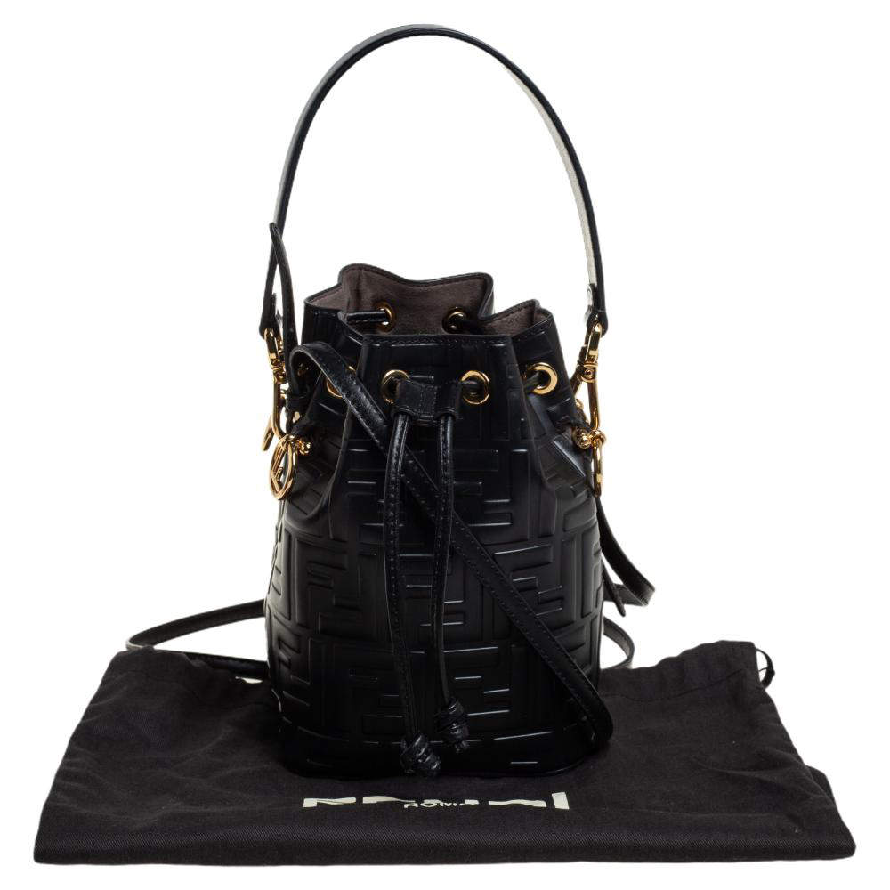 Fendi Black Mesh Mini Mon Tresor Bucket Bag – BlackSkinny