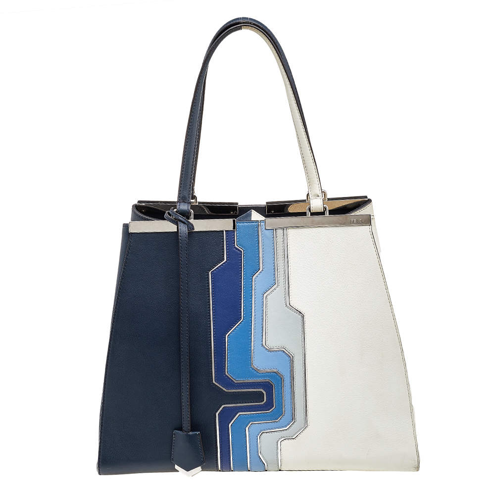 Pre Owned Fendi Multicolor Leather Large 3Jours Tote