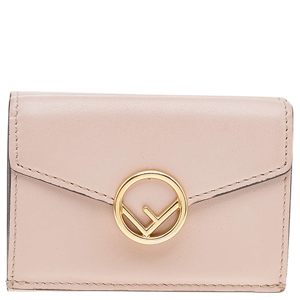 Fendi Pink Leather Micro F is Fendi Trifold Wallet Fendi | TLC