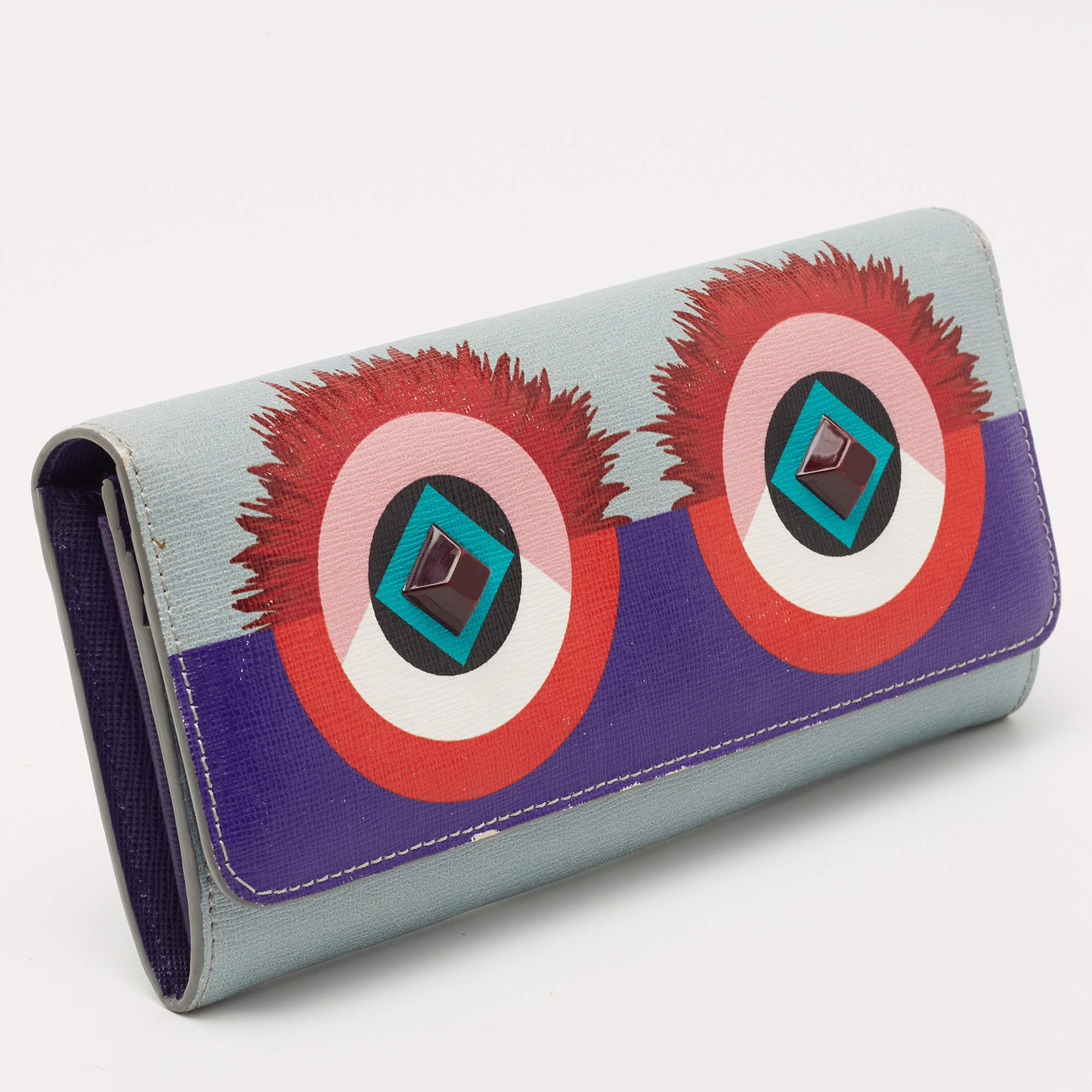 FENDI Monster Eyes Continental Long wallet 🟢GENDERL