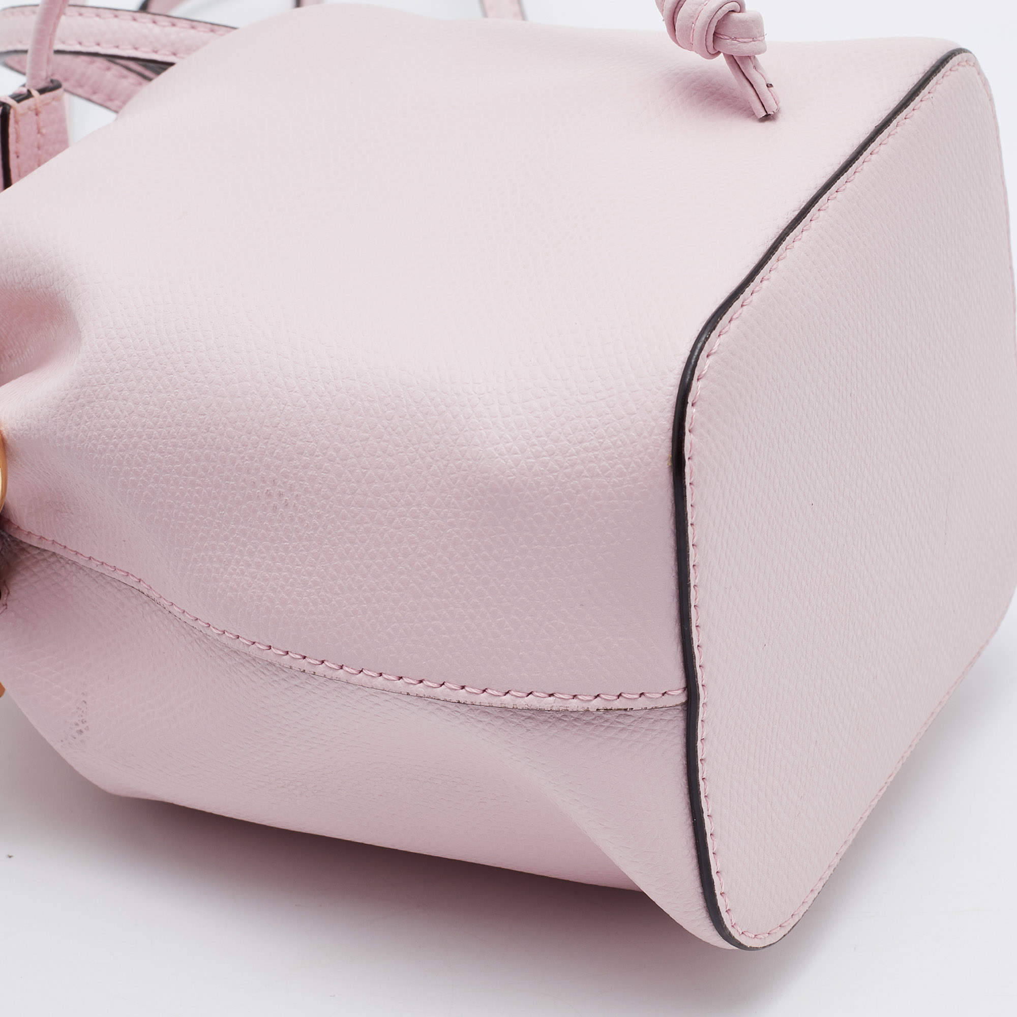 Fendi Mon Tresor Bucket Bag Leather Mini Pink 432341