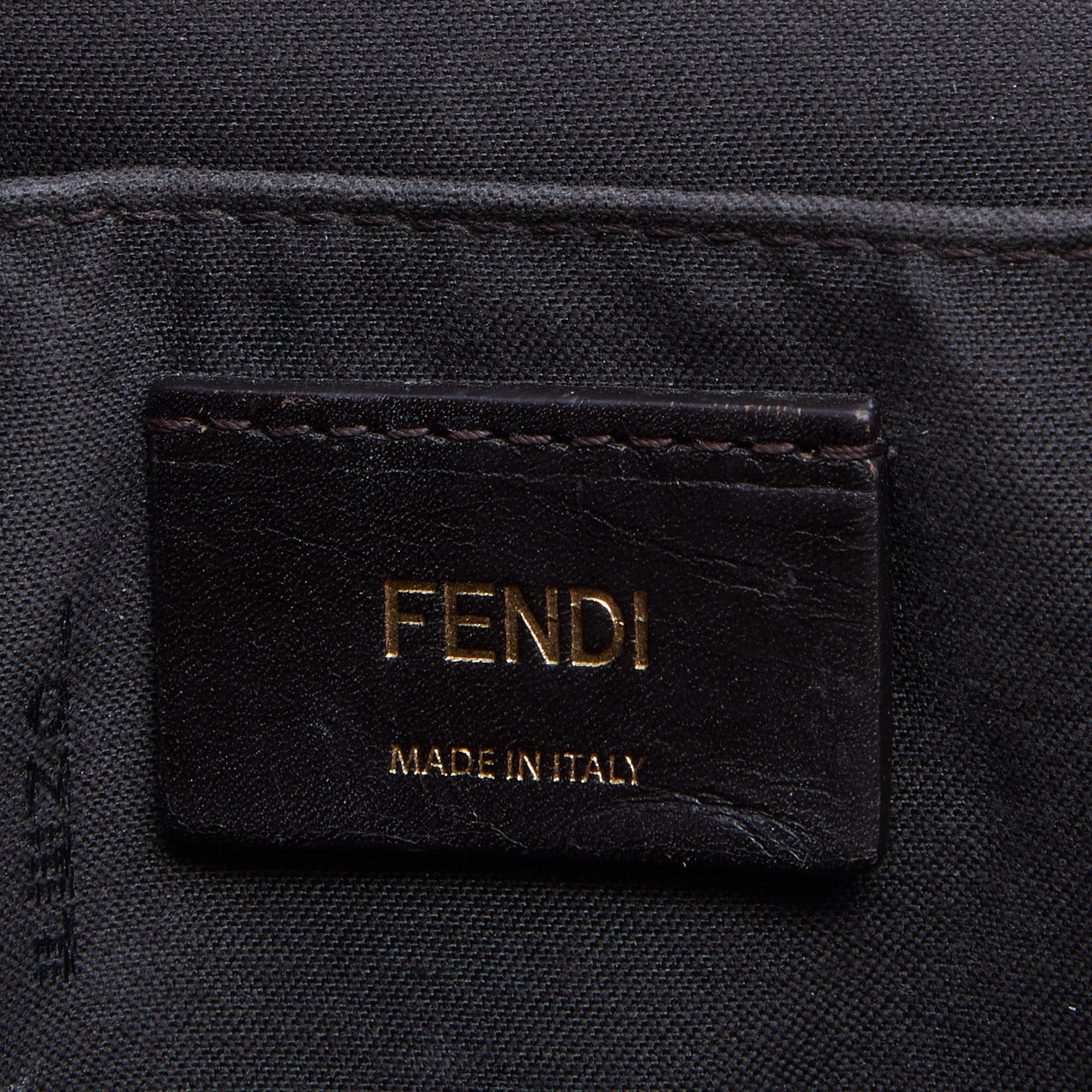 Fendi Tobacco Zucca Canvas Pochette Bag - 8NO005 - Yoogi's Closet