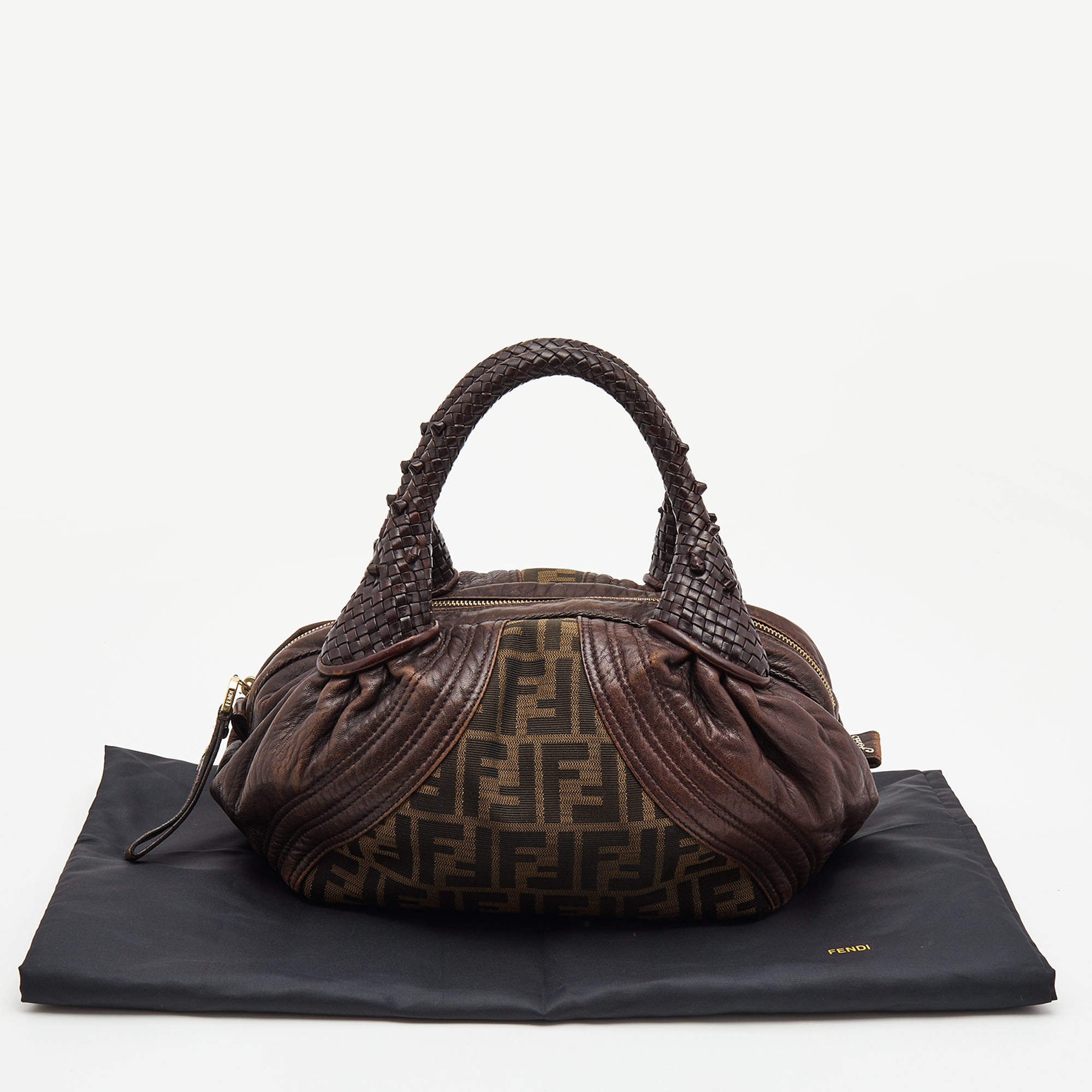 FENDI Brown Leather spy Hobo Bag - Last Call