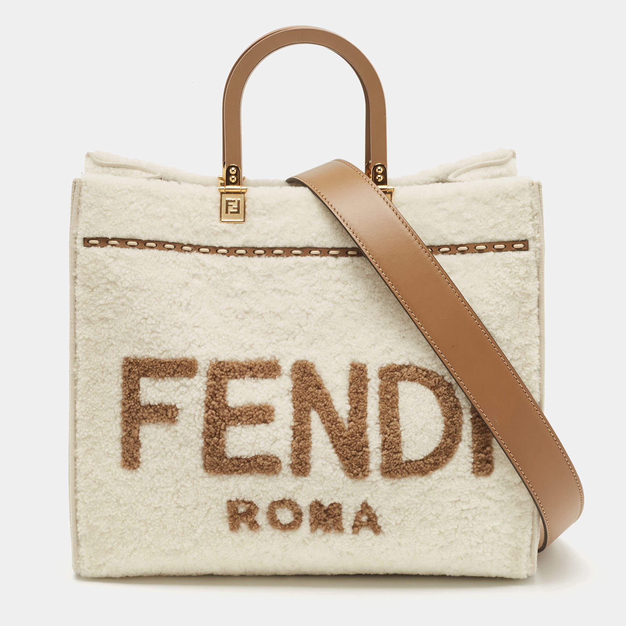 Fendi Sunshine Logo Tote Bag on SALE