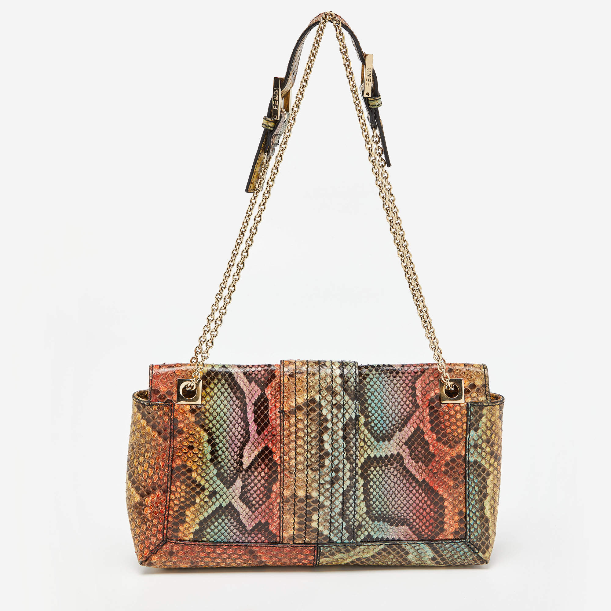 Fendi Multicolor Python Strap You Shoulder Bag Strap Fendi | The Luxury  Closet