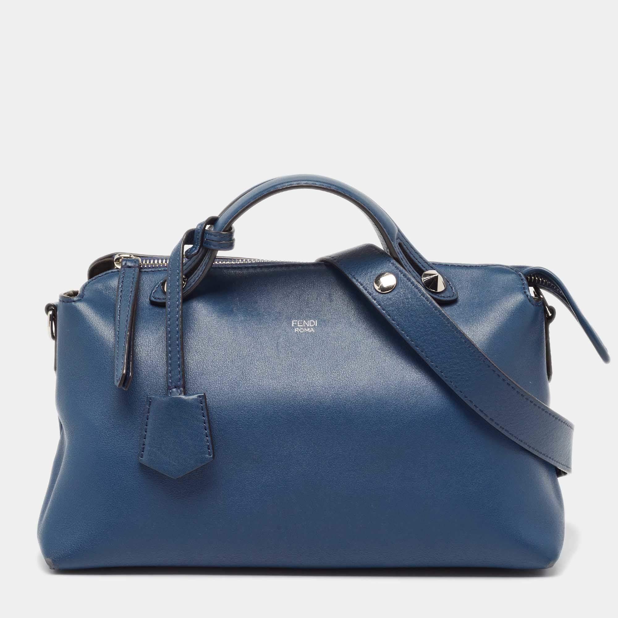 【VIP価格】Fendi Blue Leather Medium By The Way Handbag Fendi Blue Leather Medium By The Way Bag Fendi | TLC