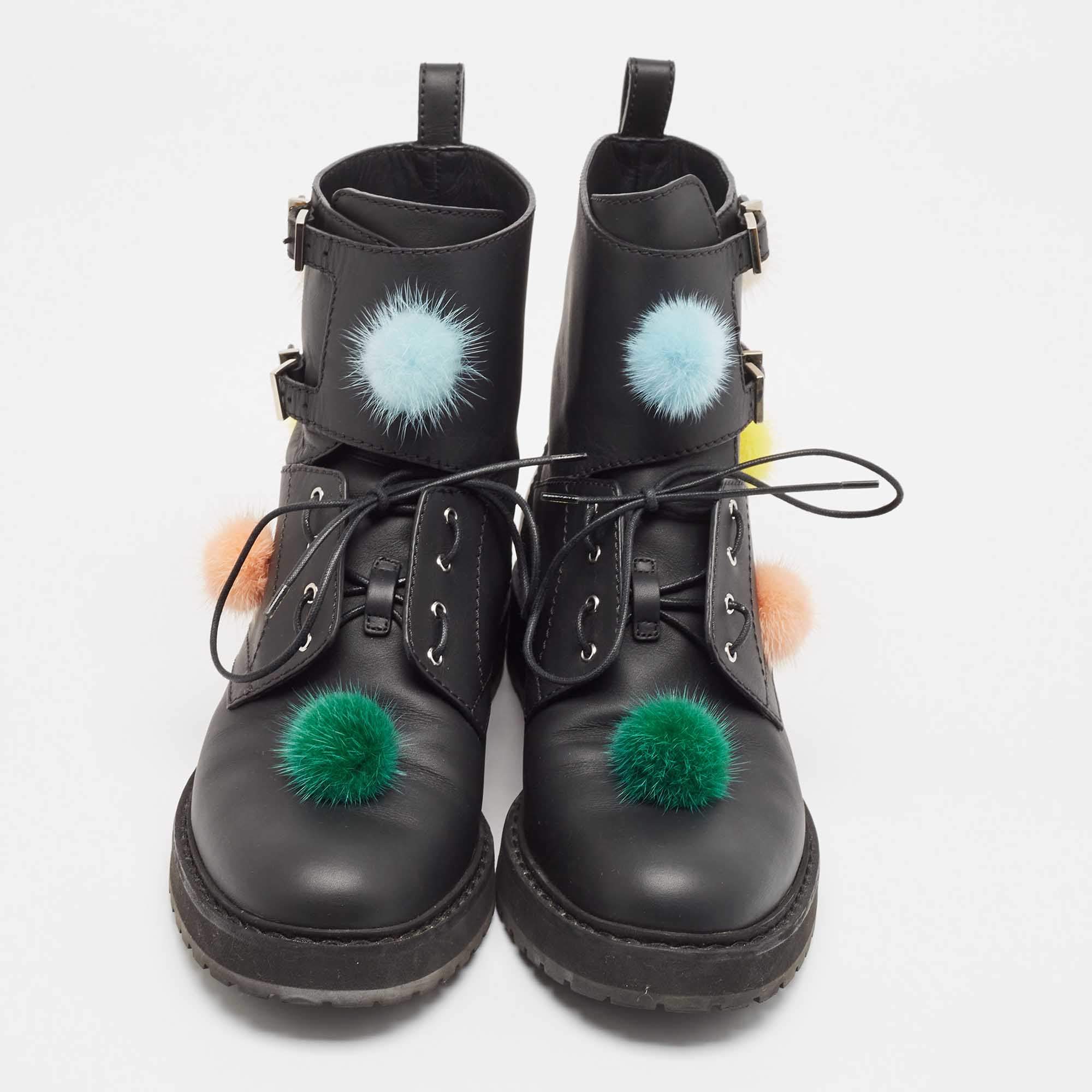 Fendi pom pom boots best sale