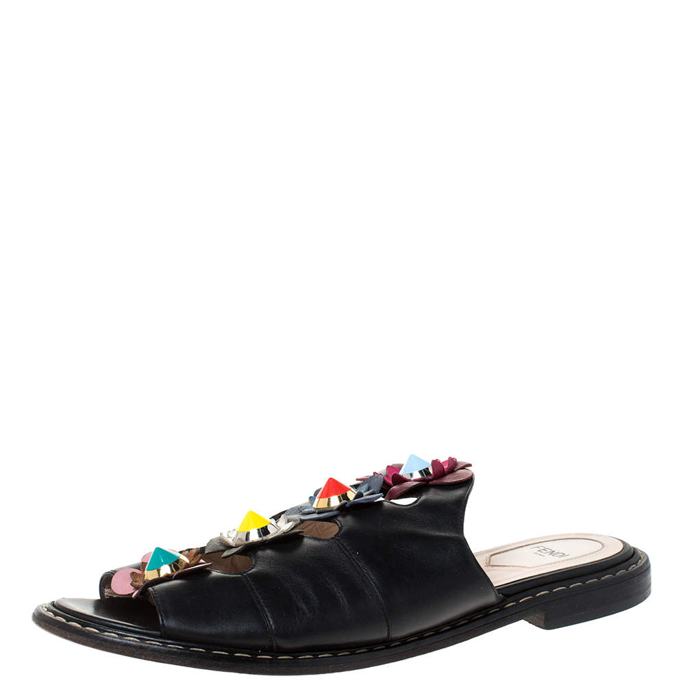 fendi slip on sandals