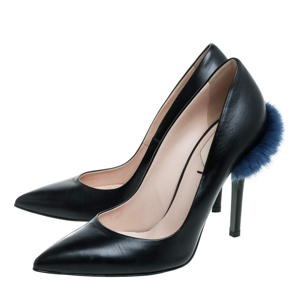 fendi leather pumps