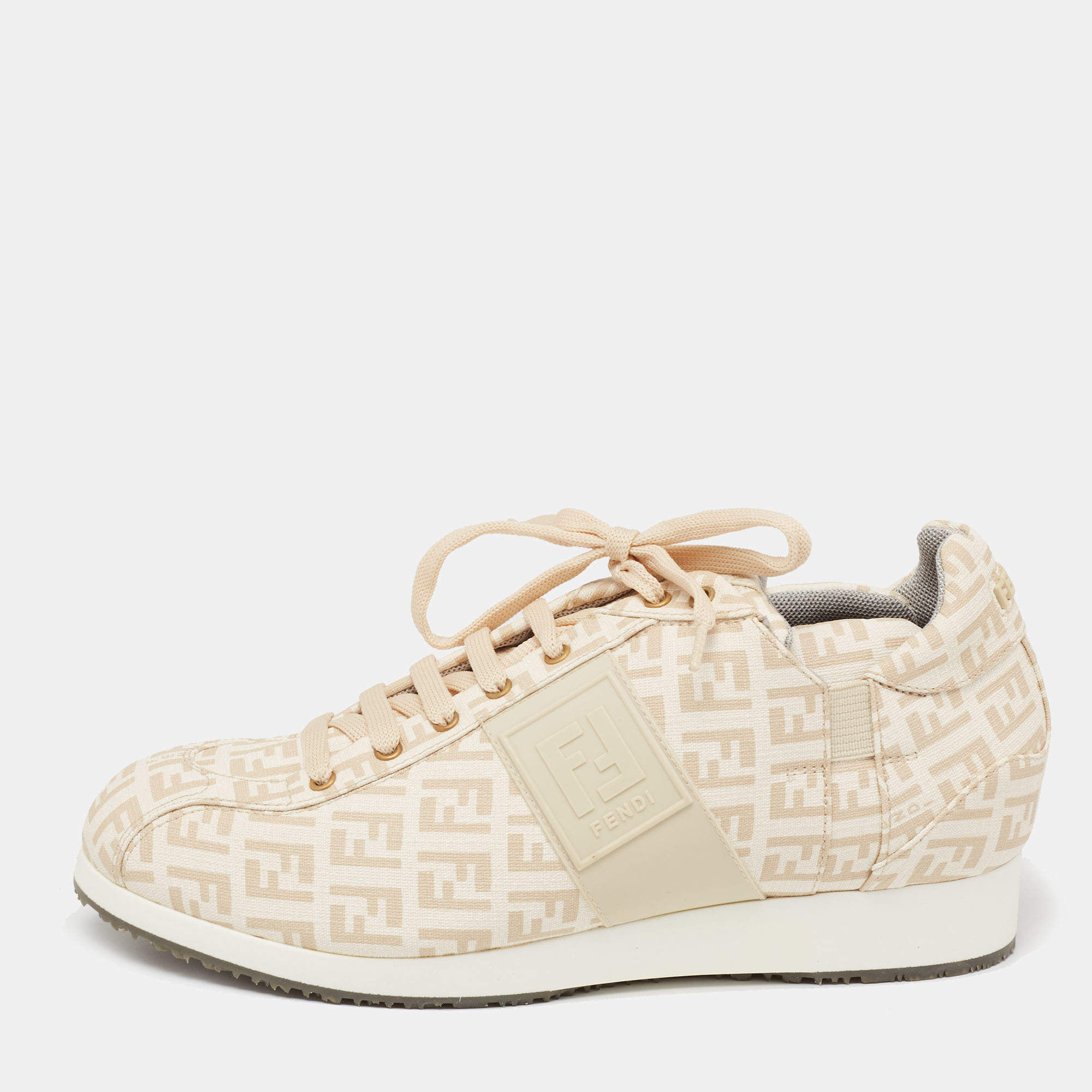 スニーカー FENDI Women Sneakers 8E8721AU32F1SZJ Beige luxury-women-fendi-used-shoes-