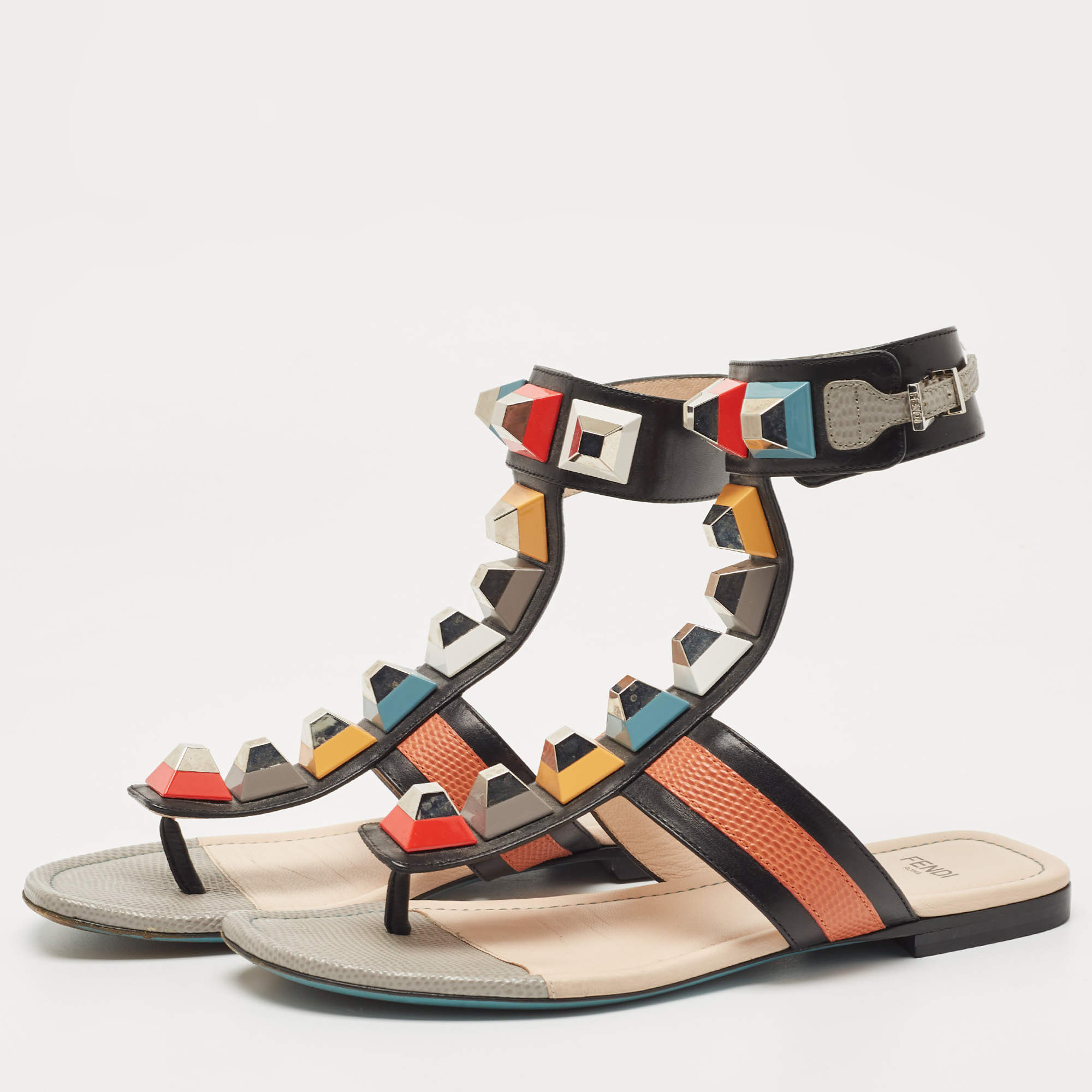 Fendi multicolor hot sale sandals