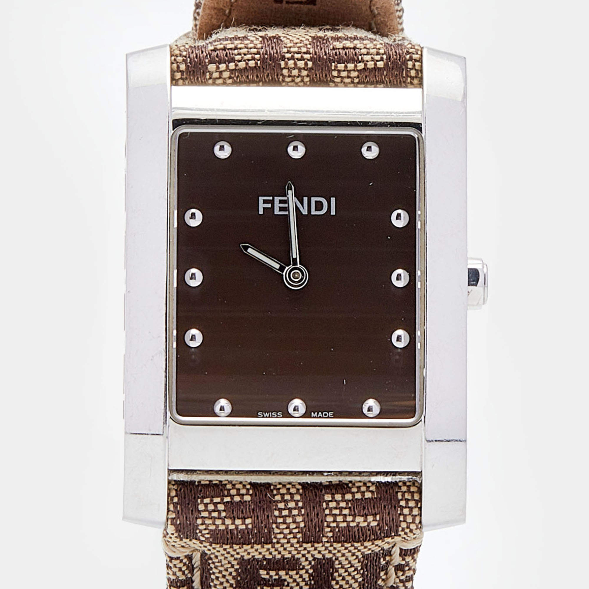 Watch Fendi Brown in Steel - 27544825