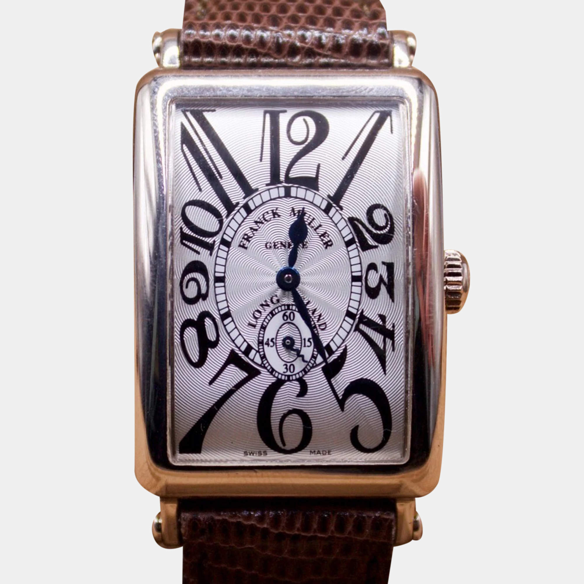 Franck Muller Silver Stainless Steel Long Island Quartz Women's Wristwatch 26 mm