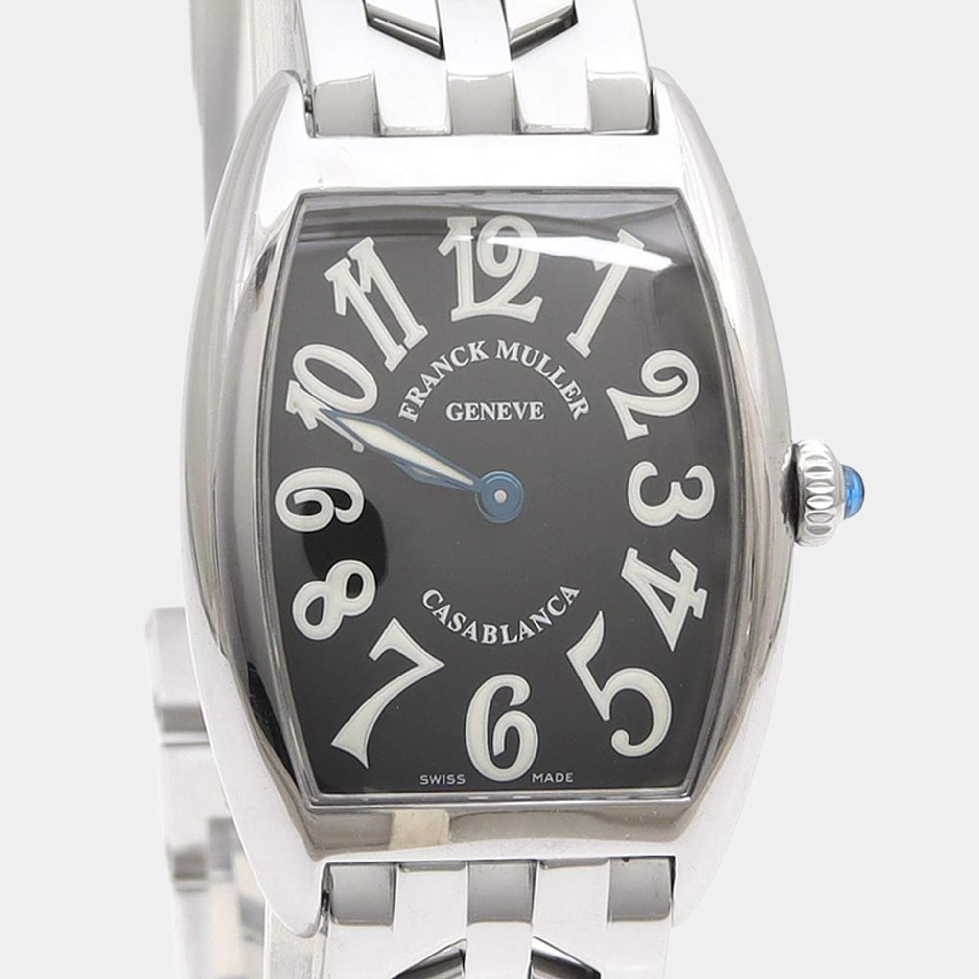 مملوكة مسبقًا ساعة يد نسائية فرانك مولر كازابلانكا كوارتز فولاذ مقاوم للصدأ 24 مم