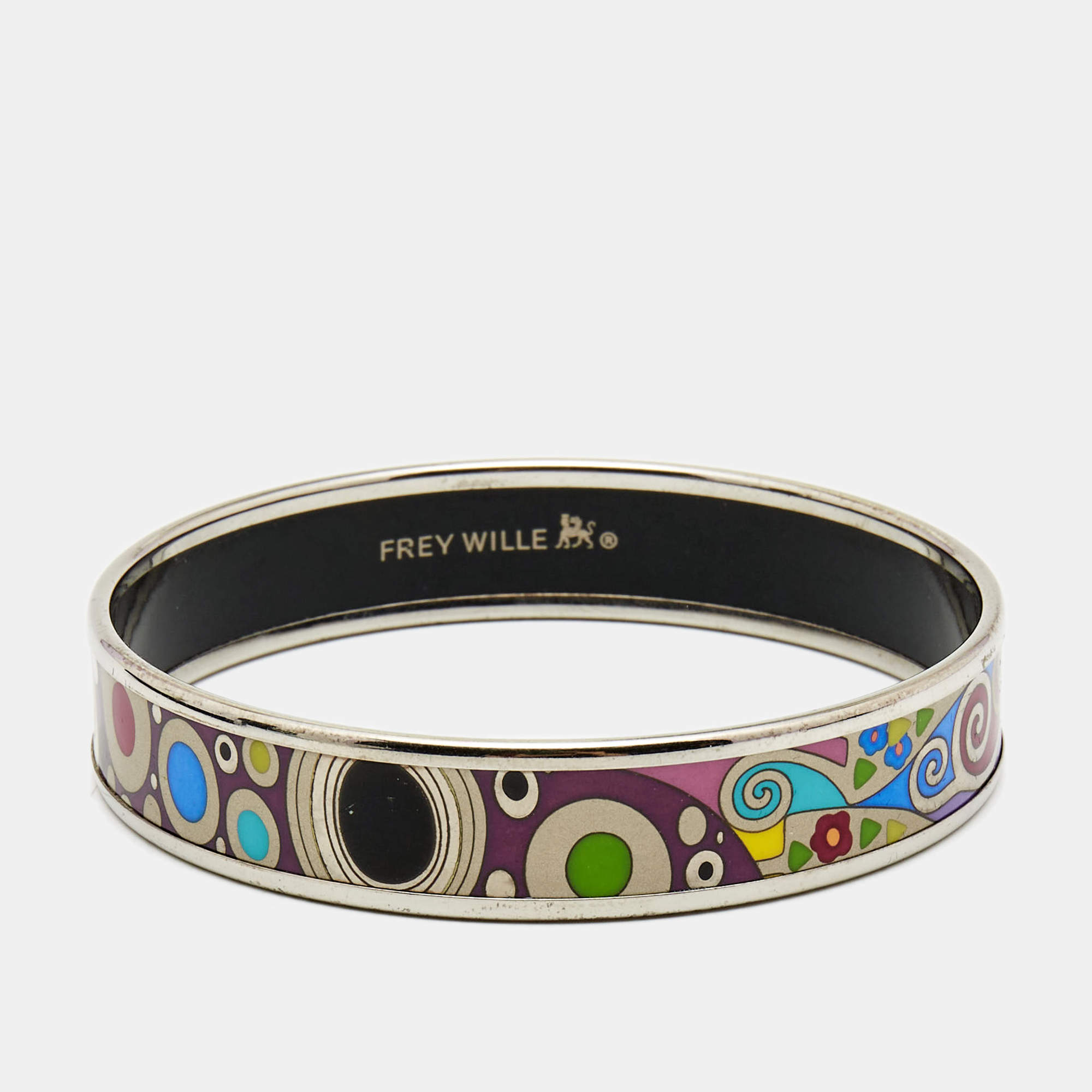 Pre Owned Frey Wille Hommage à Gustav Klimt Hope Bordered Miss Bangle