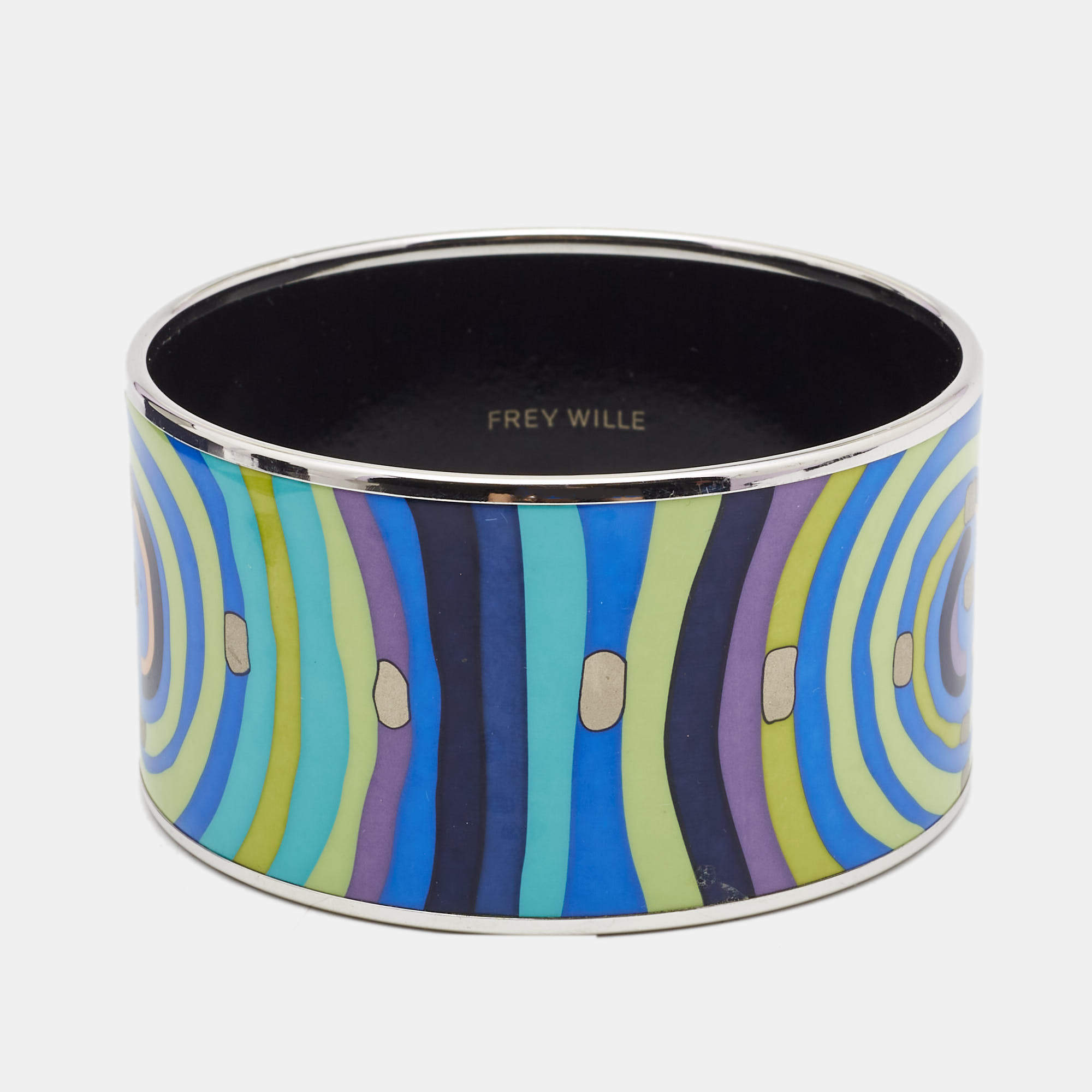 Frey Wille Hommage à Hundertwasser Spiral of Life Bordered Diva Bangle
