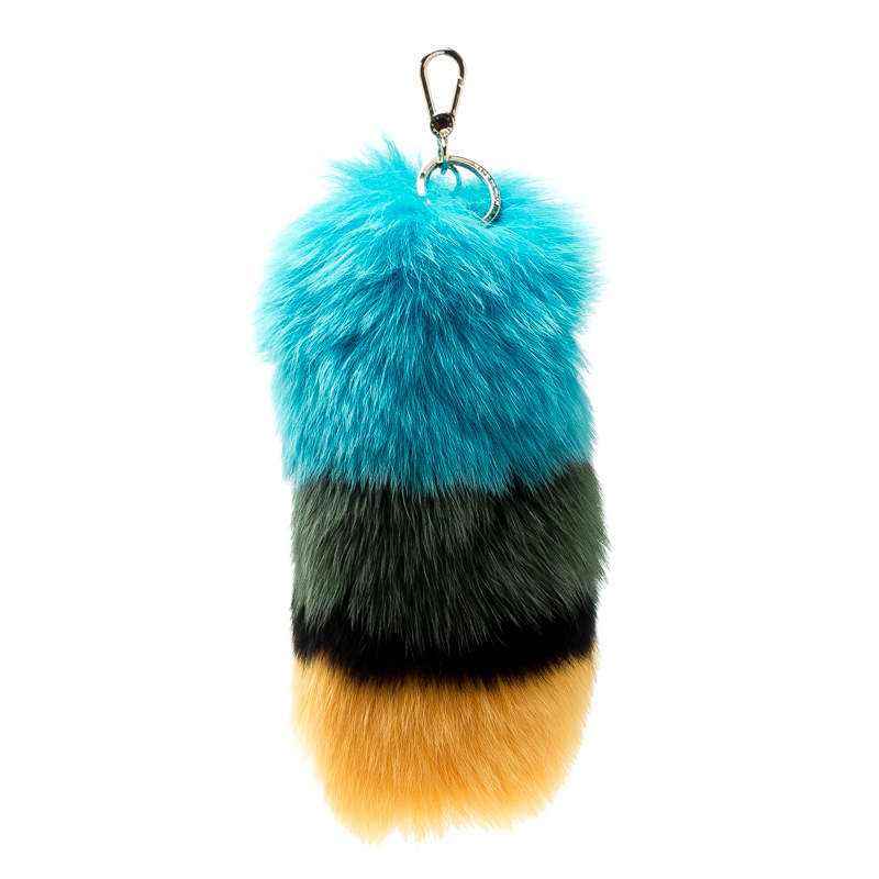 Furla Bubble Fox Fur Bag Charm