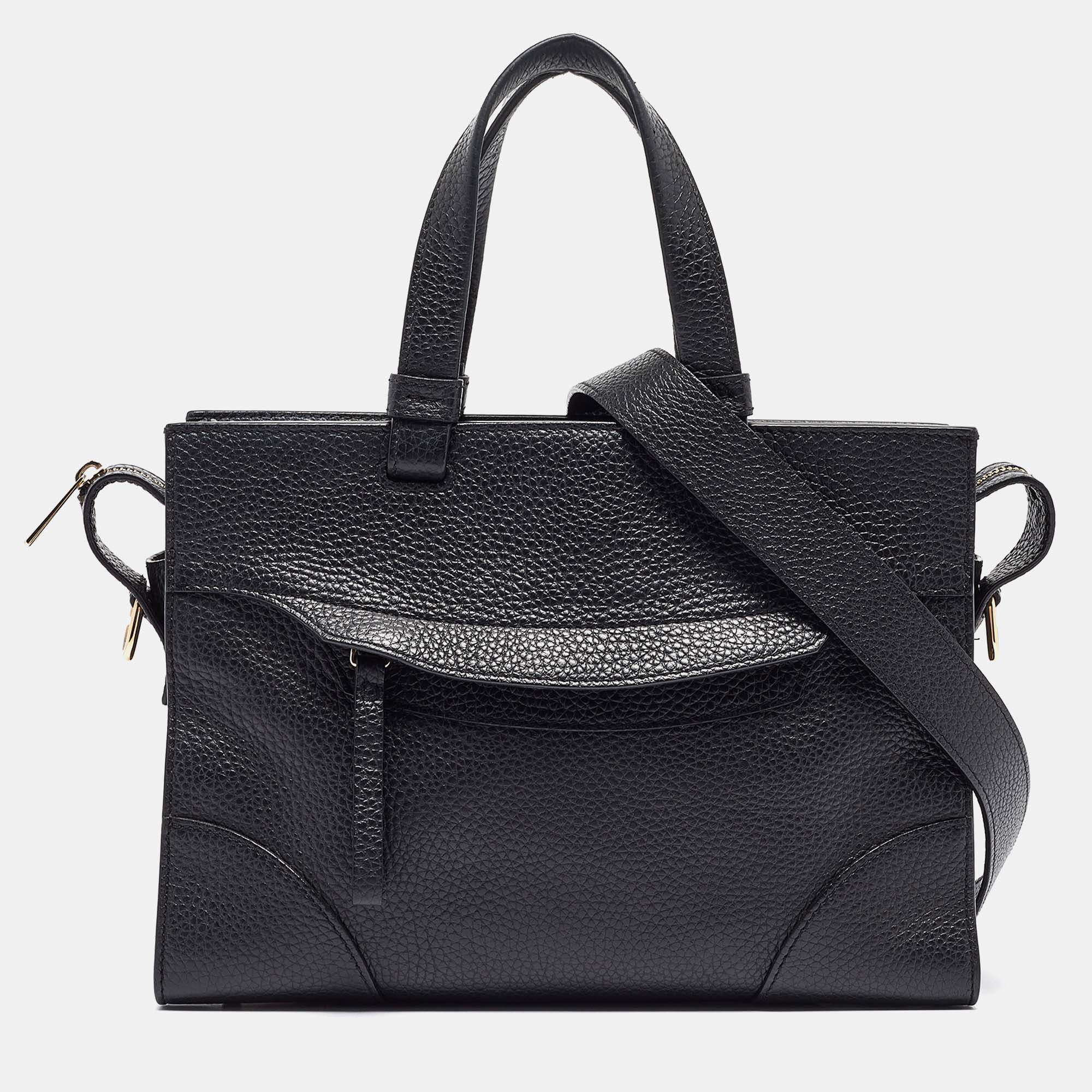 Furla Black Leather Meraviglia Tote Furla TLC