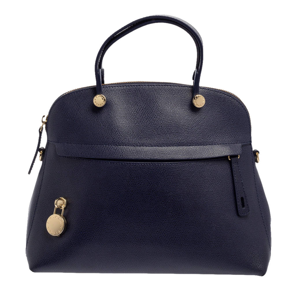 مملوكة مسبقًا حقيبة فورلا بيبر دومي جلد أزرق