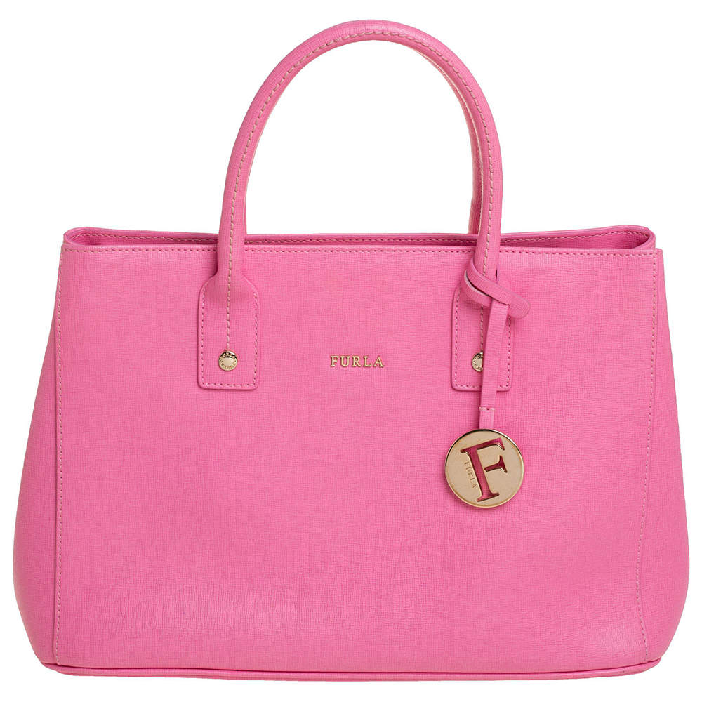 Pre Owned حقيبة يد فورلا ليندا جلد وردي