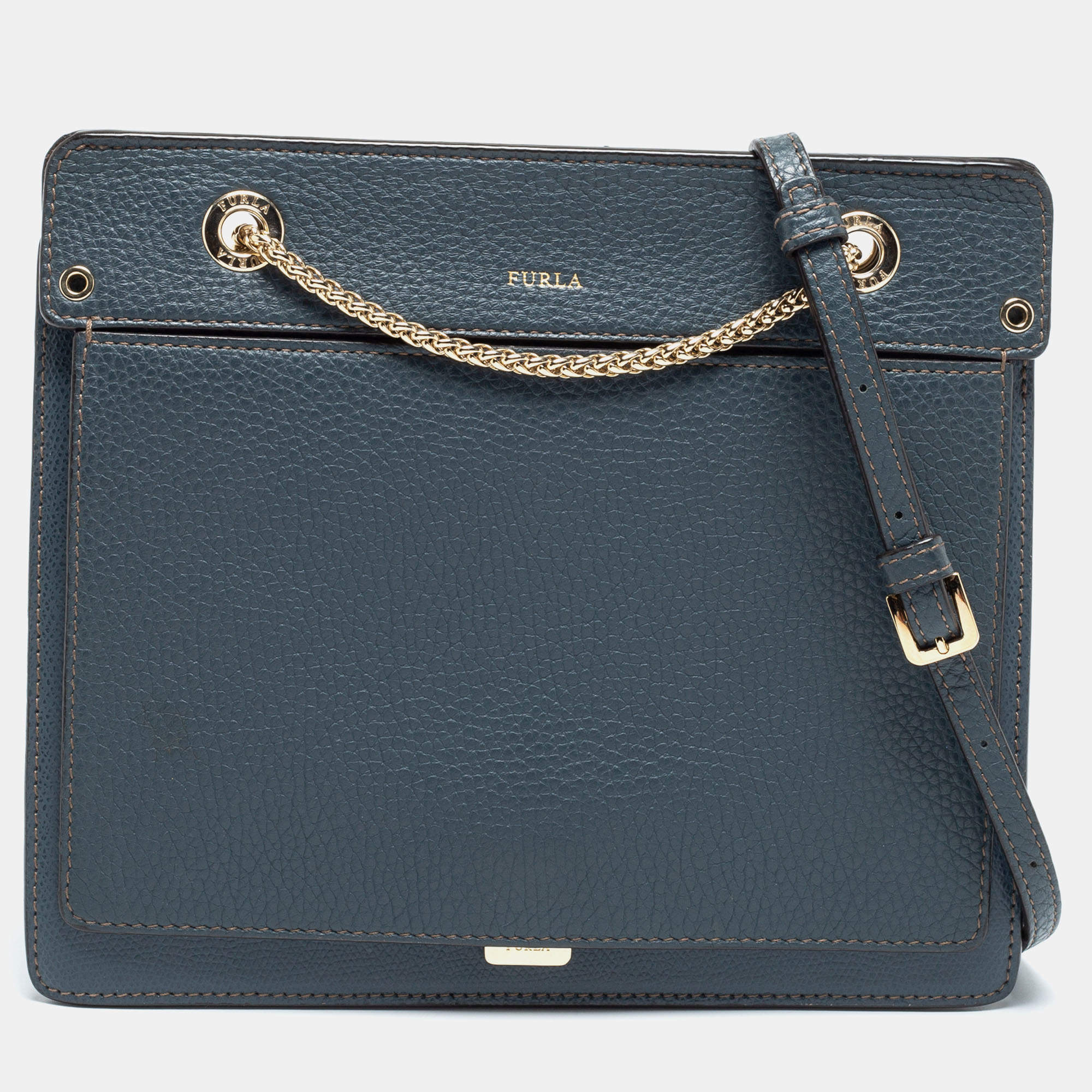 Furla Black Leather Small Crossbody Bag Furla The Luxury Closet