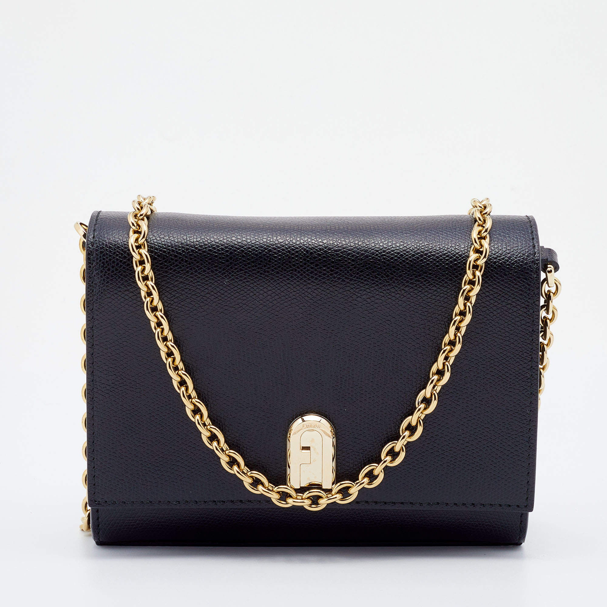 Furla Black Leather Mini 1927 Nero Crossbody Bag Furla | The Luxury Closet