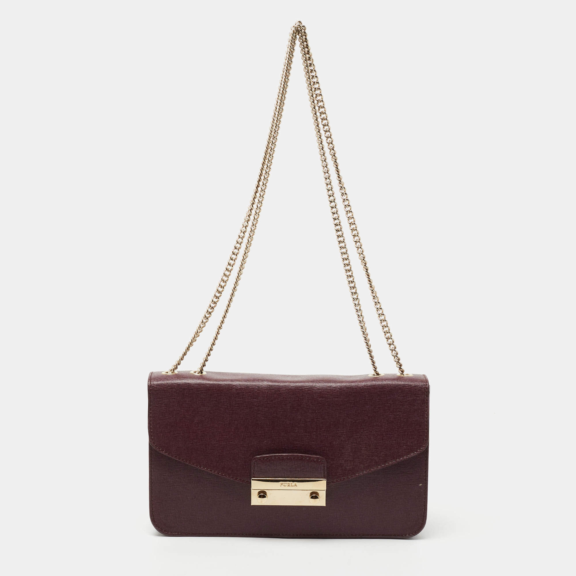 Furla burgundy best sale