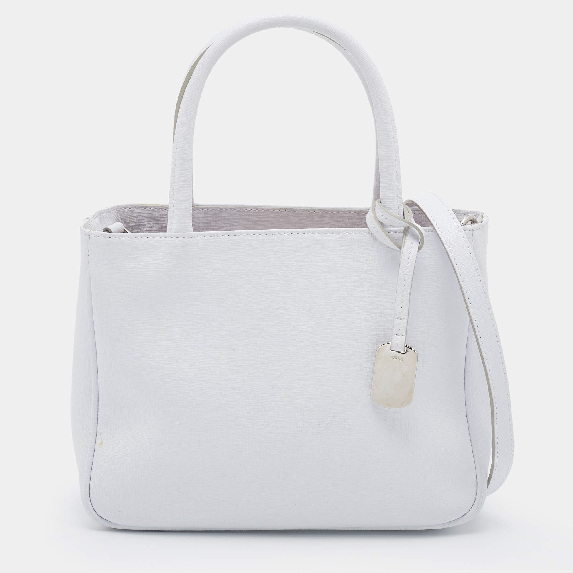 Furla White Leather Tote Furla | The Luxury Closet