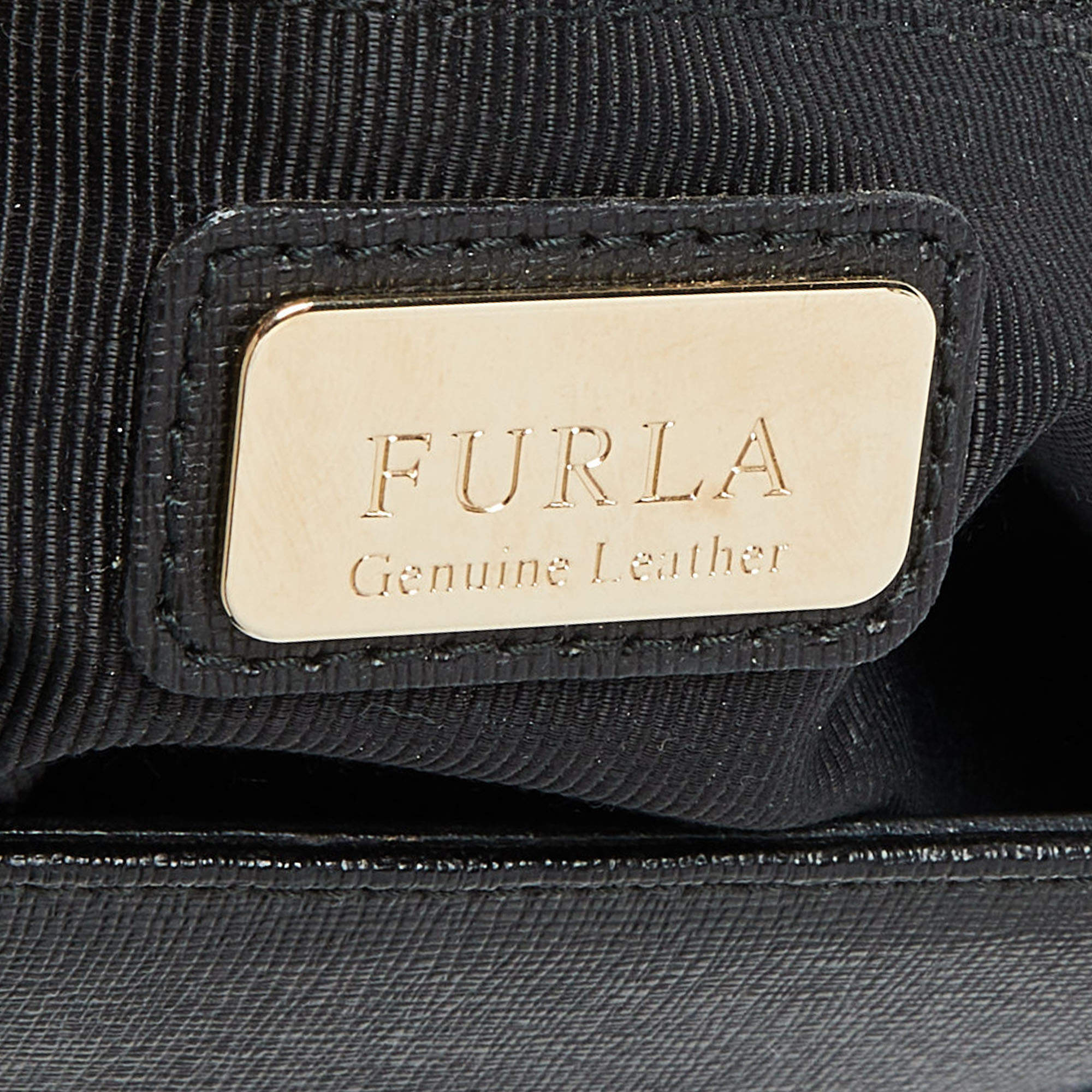 Furla Leather Tote - Black Totes, Handbags - WFU31993