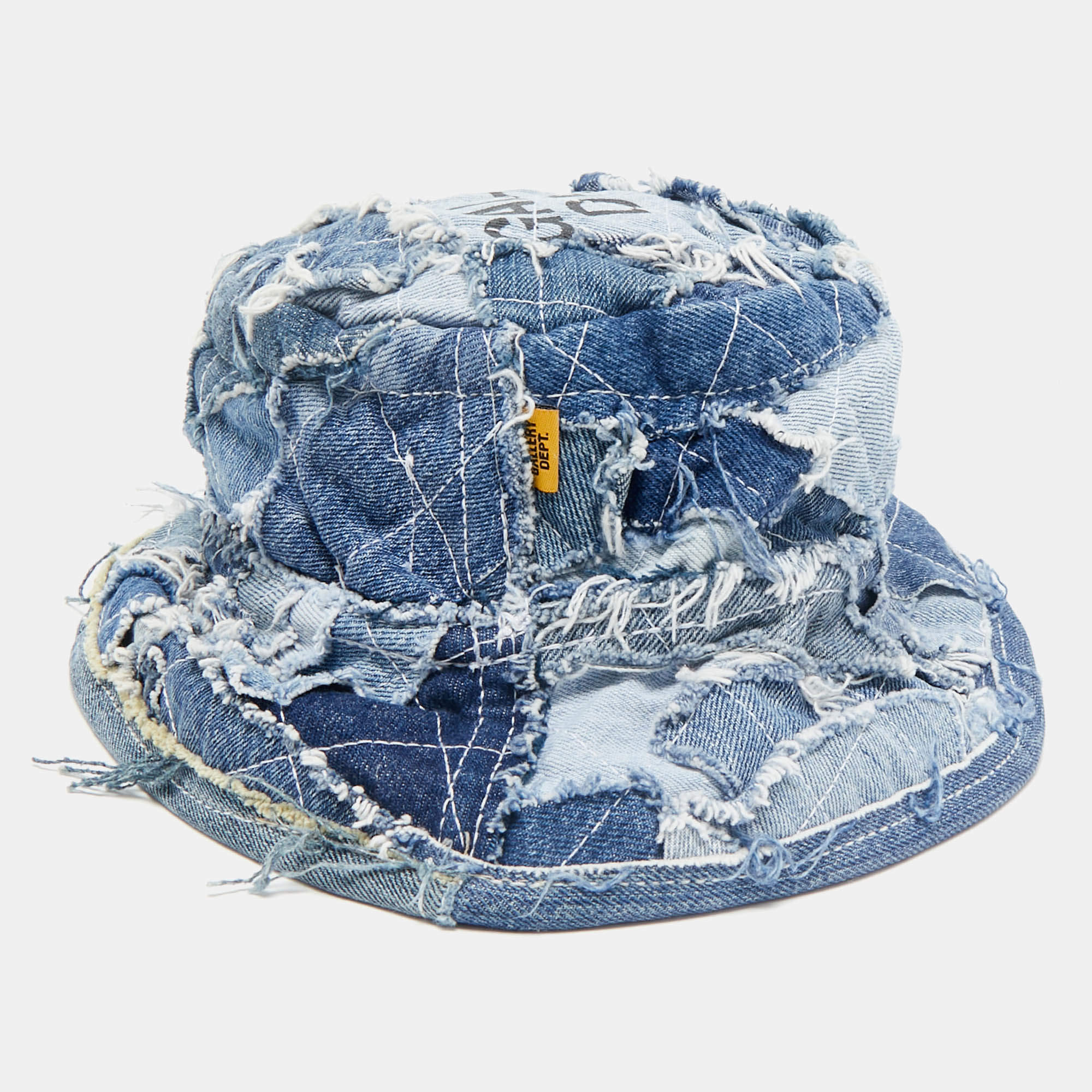 Gallery Dept. Blue Recycled Denim Rodman Bucket Hat M