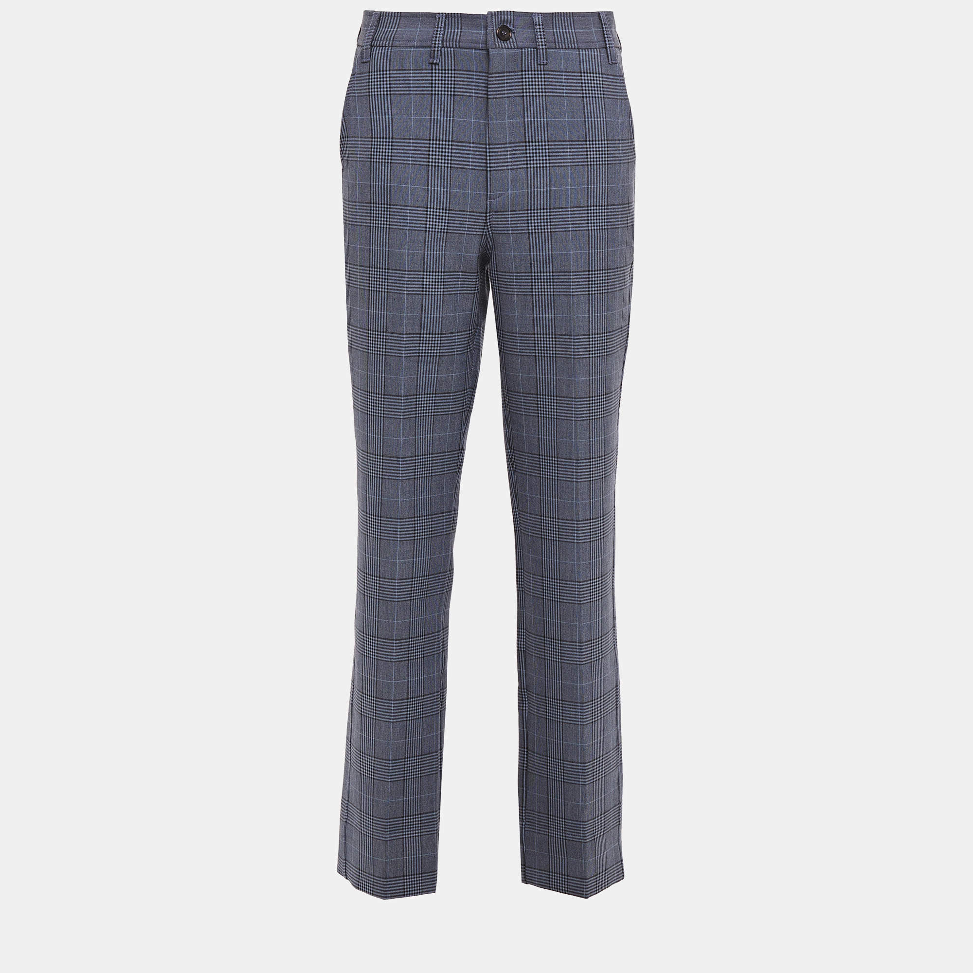Ganni Polyester Straight Leg Pants EU 38
