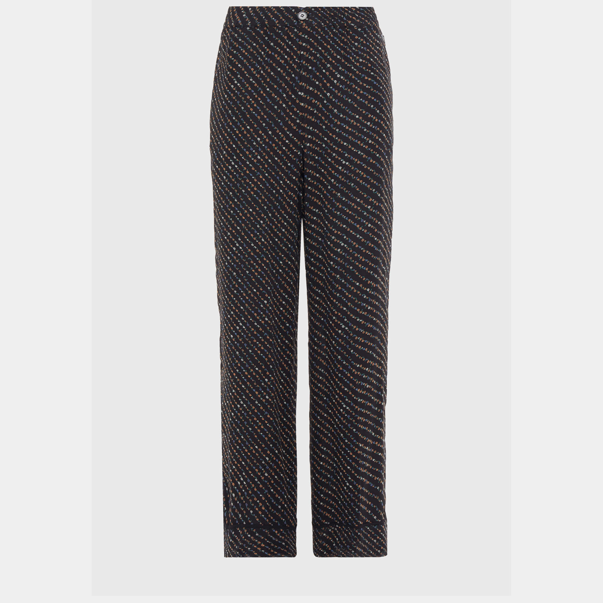 Ganni Viscose Straight Leg Pants EU 38