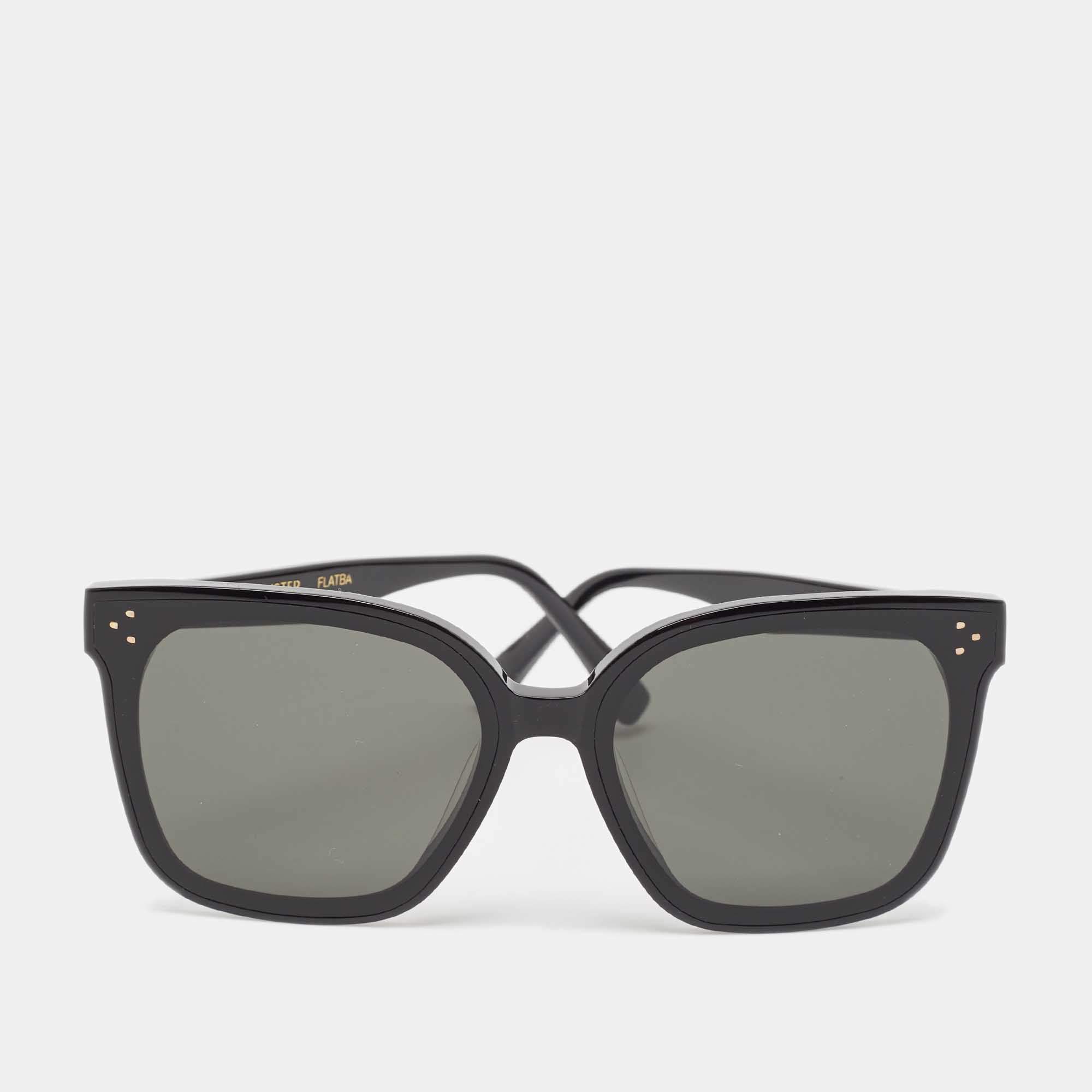 Gentle Monster Black Flatba Her 01 Square Sunglasses