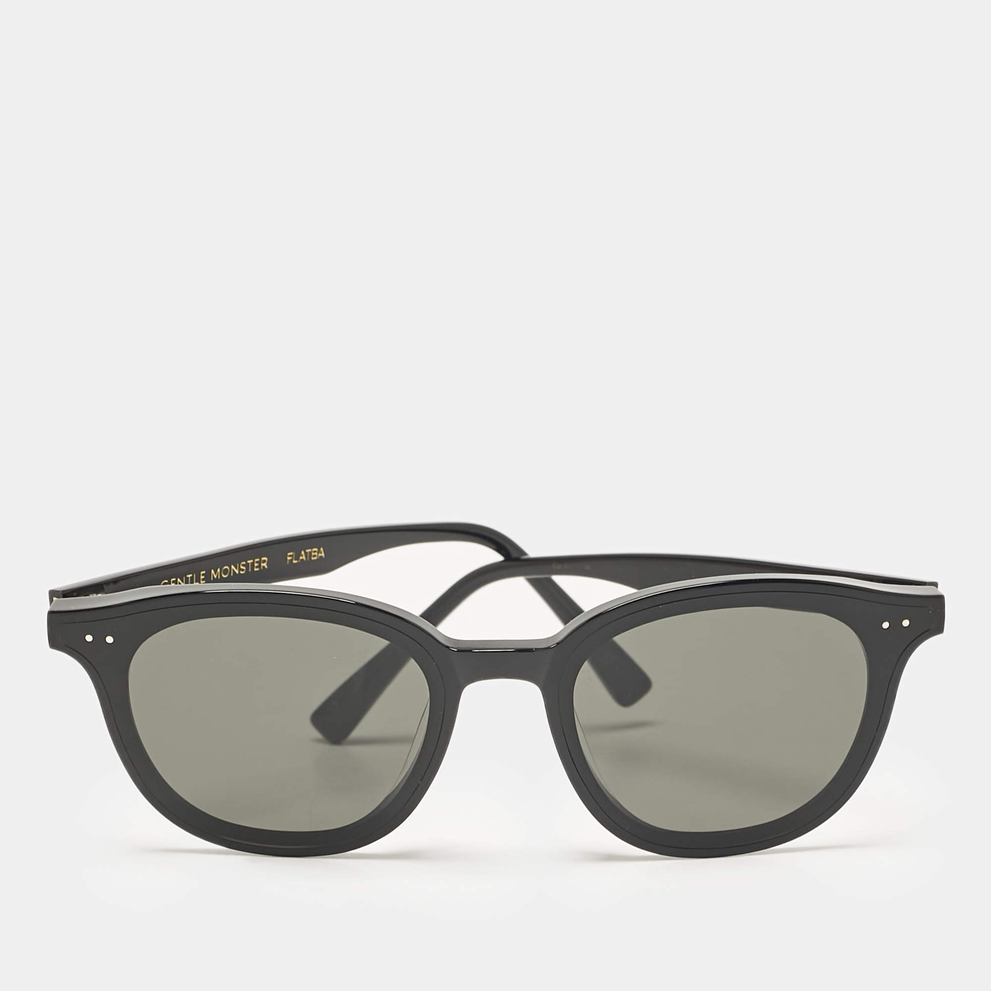 Gentle Monster Black Flatba Lang Square Sunglasses