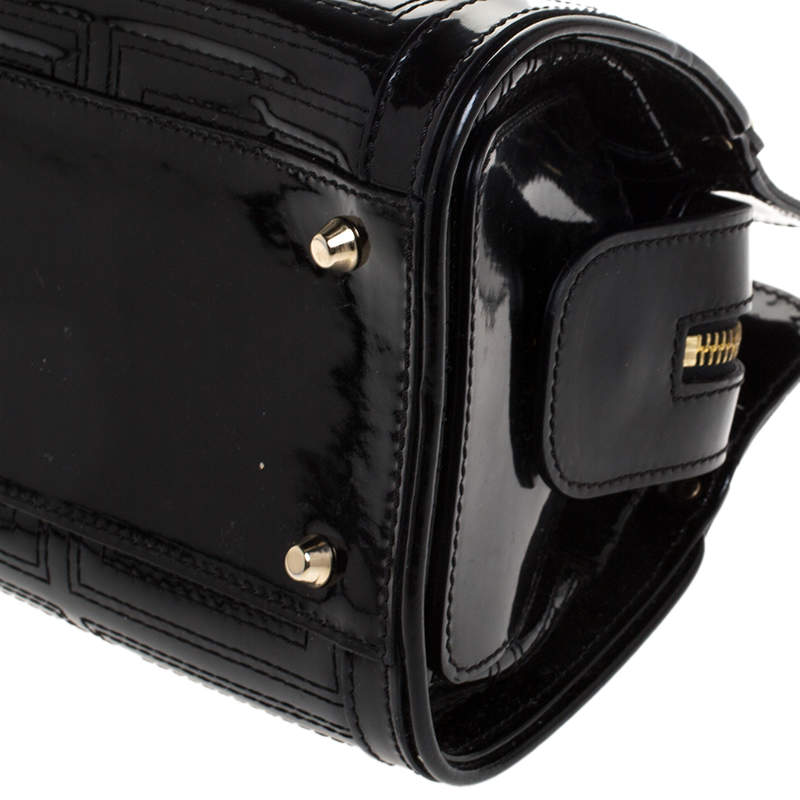 Patent leather handbag Gianni Versace Black in Patent leather - 28408019