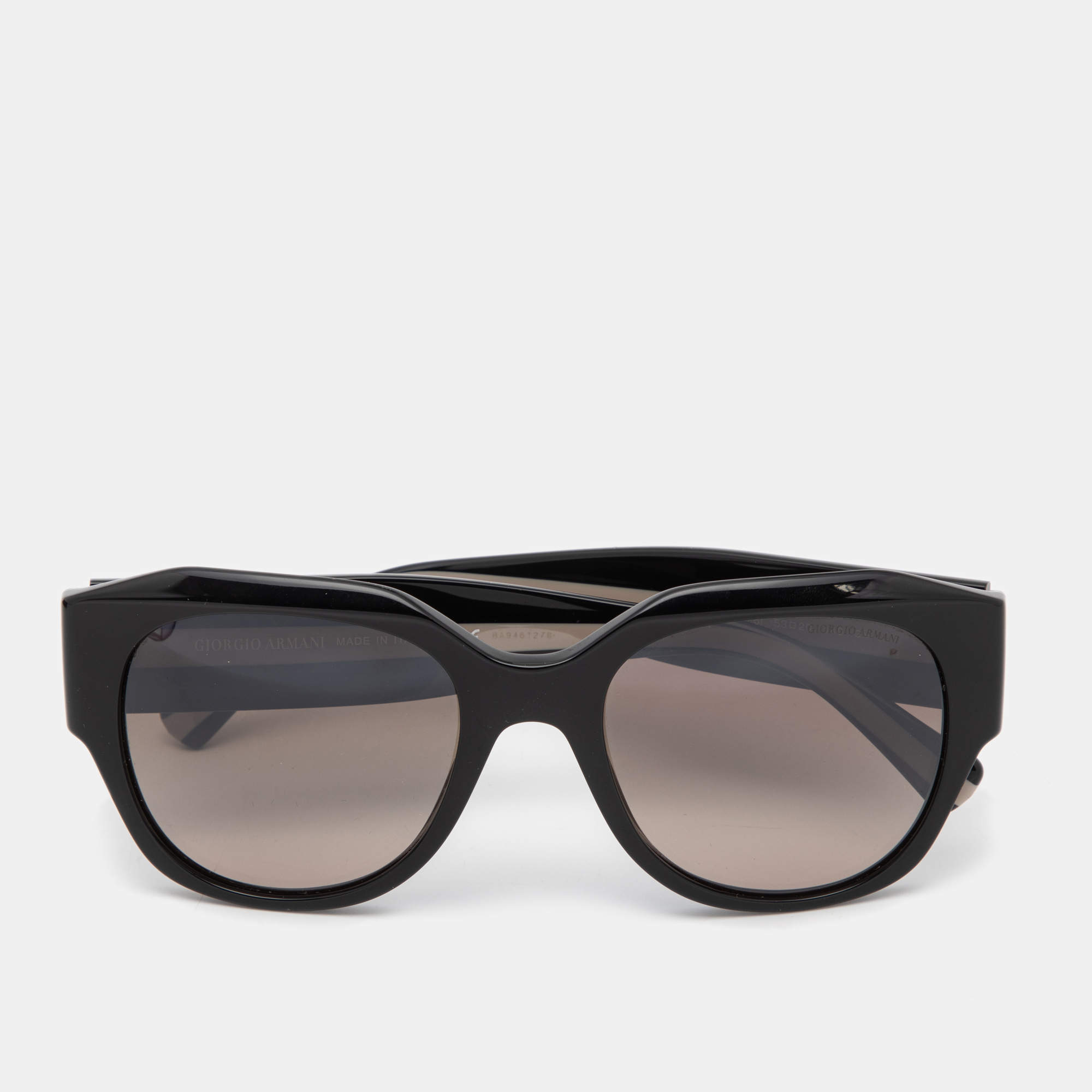 Pre Owned Giorgio Armani Black AR8140 Oversized Sunglasses