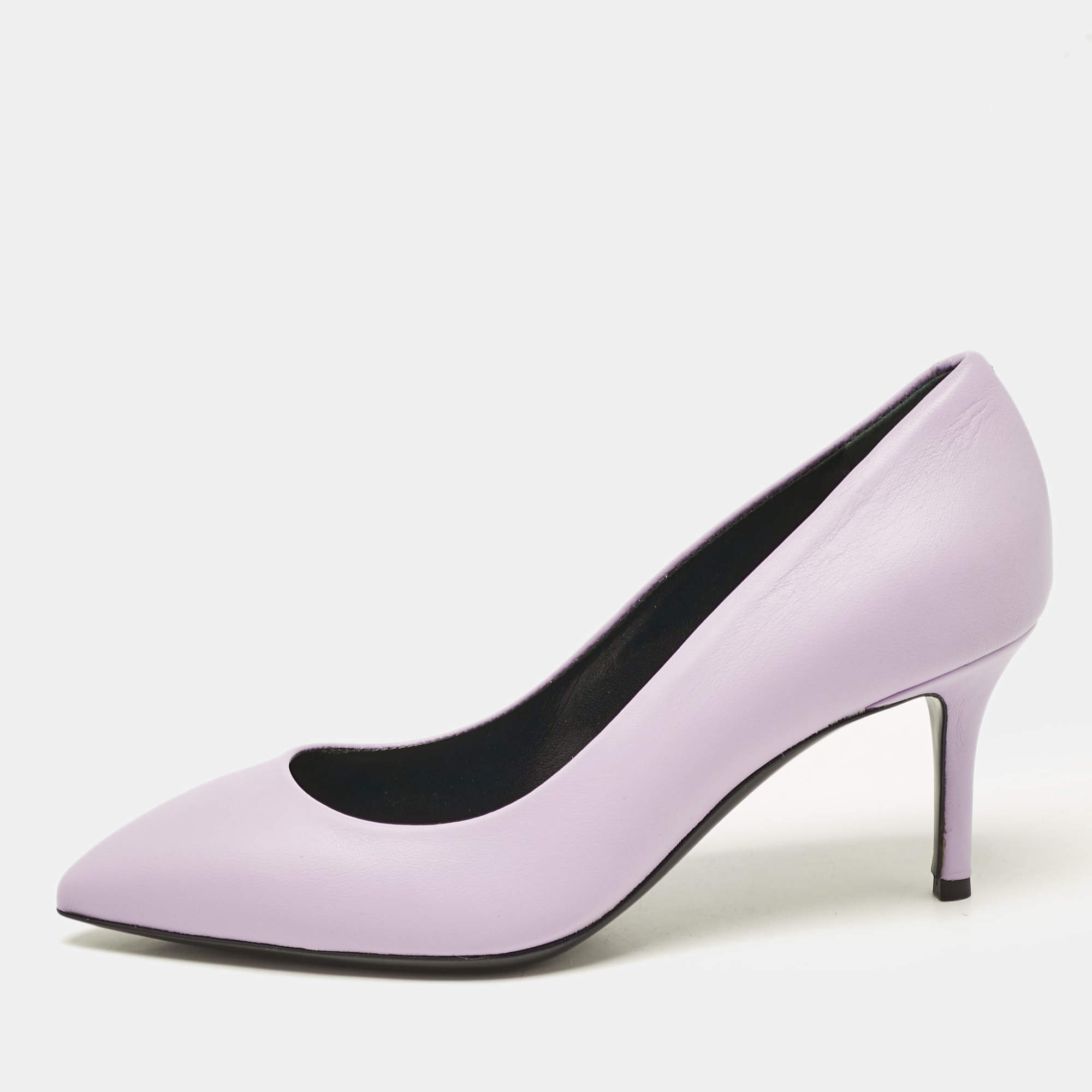 Giuseppe Zanotti Light Purple Leather Pointed Toe Pumps Size 36