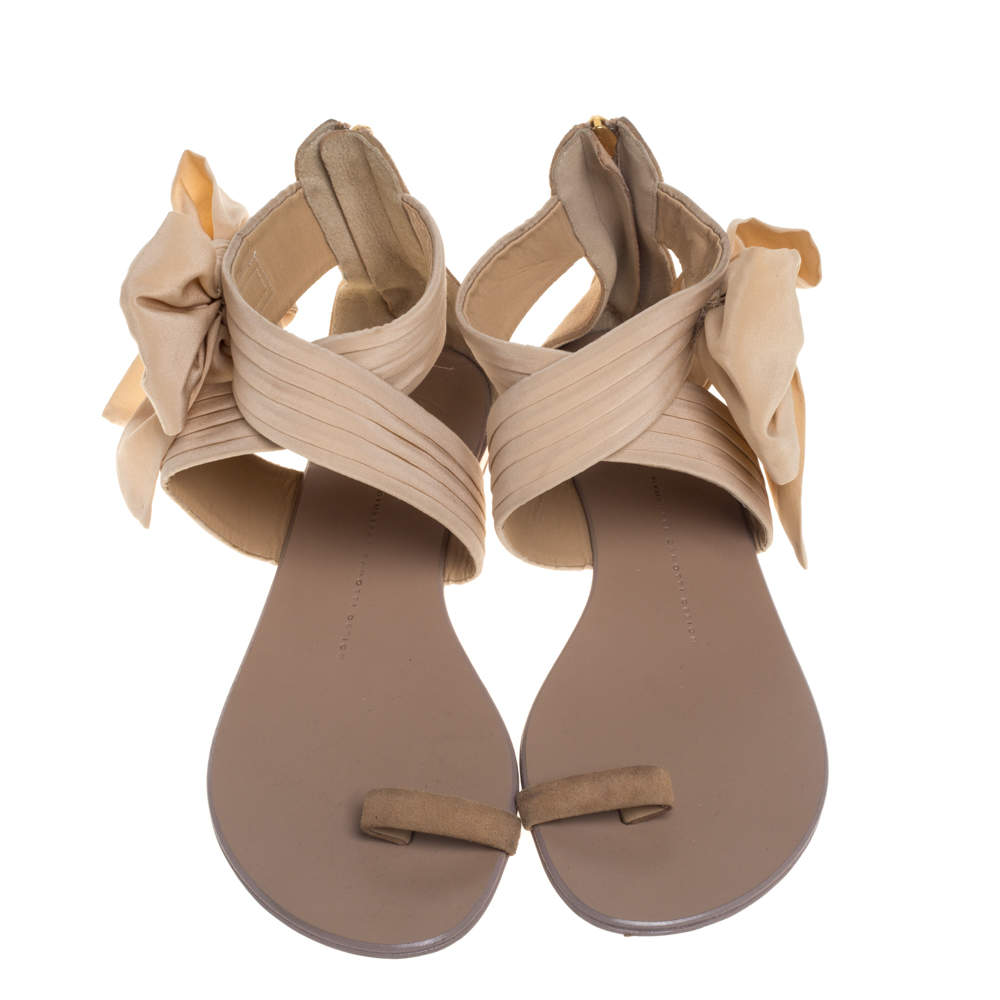 Giuseppe Zanotti Fabric Flat Sandals Size Giuseppe Zanotti | TLC