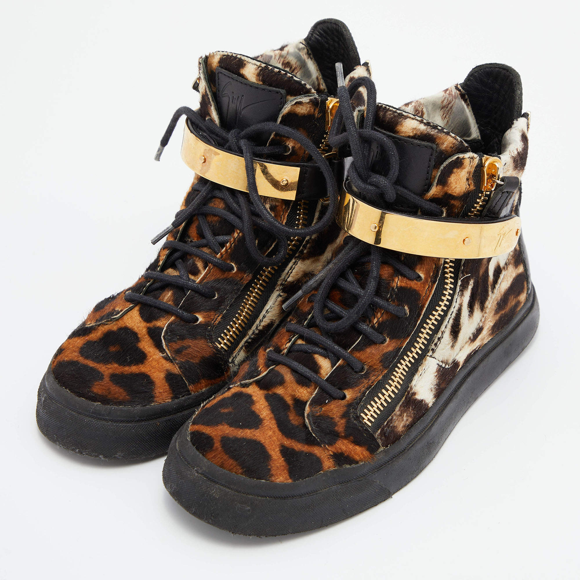 Giuseppe Zanotti The Maui leopard-print loafers - Neutrals