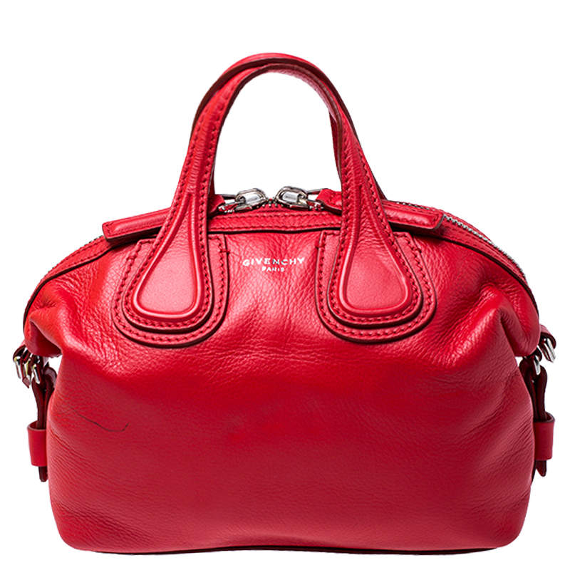 Givenchy Red Leather Mini Nightingale Bag